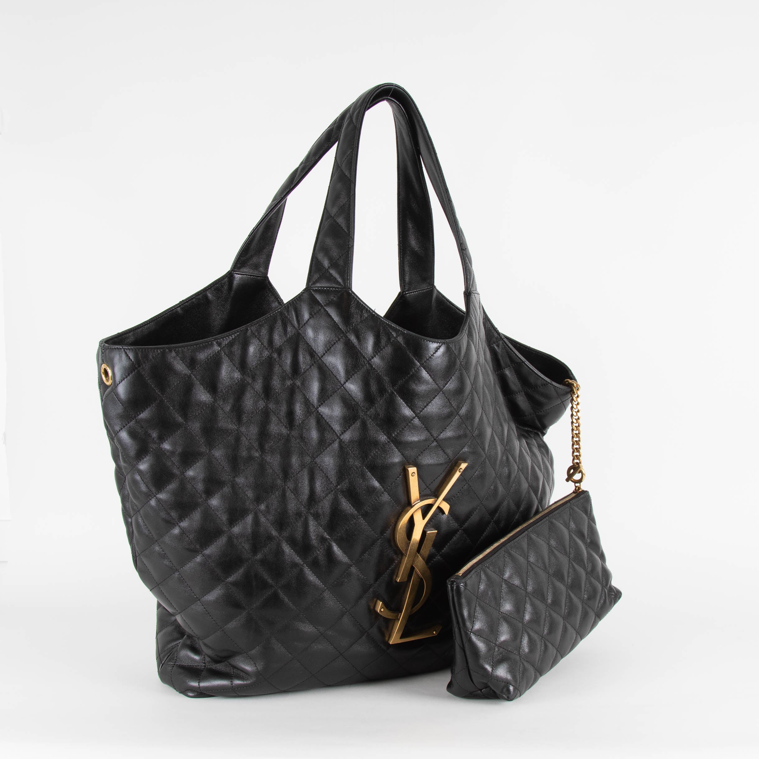 Saint Laurent Icare Quilte Top Handle Tote - Image 3