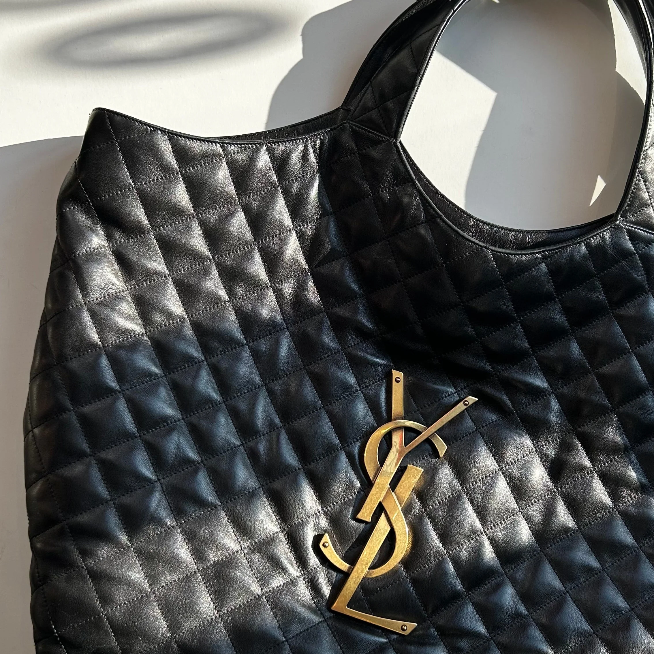 Saint Laurent Icare Quilte Top Handle Tote - Image 9