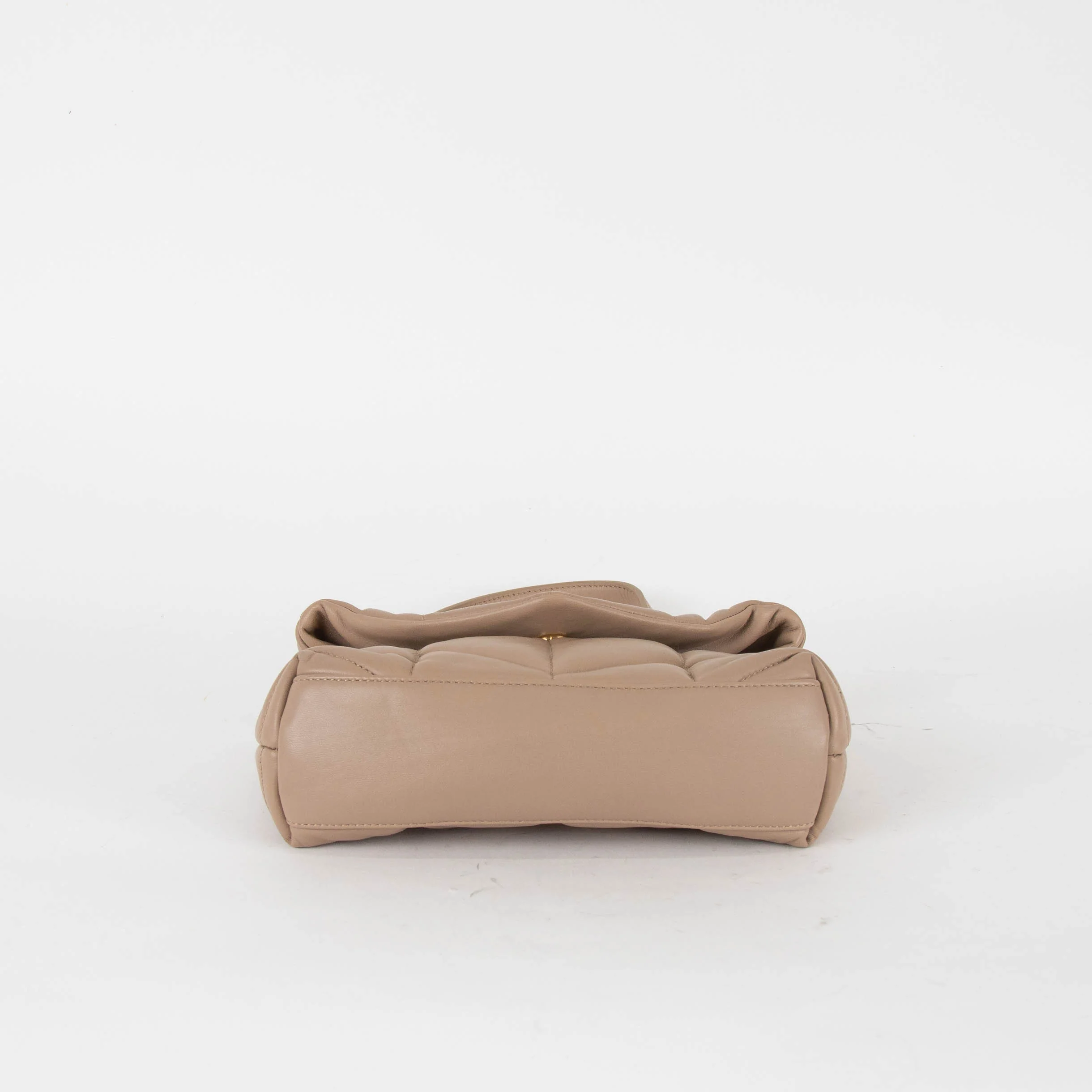 Saint Laurent Beige Quilted LouLou Puffer Bag - Image 7
