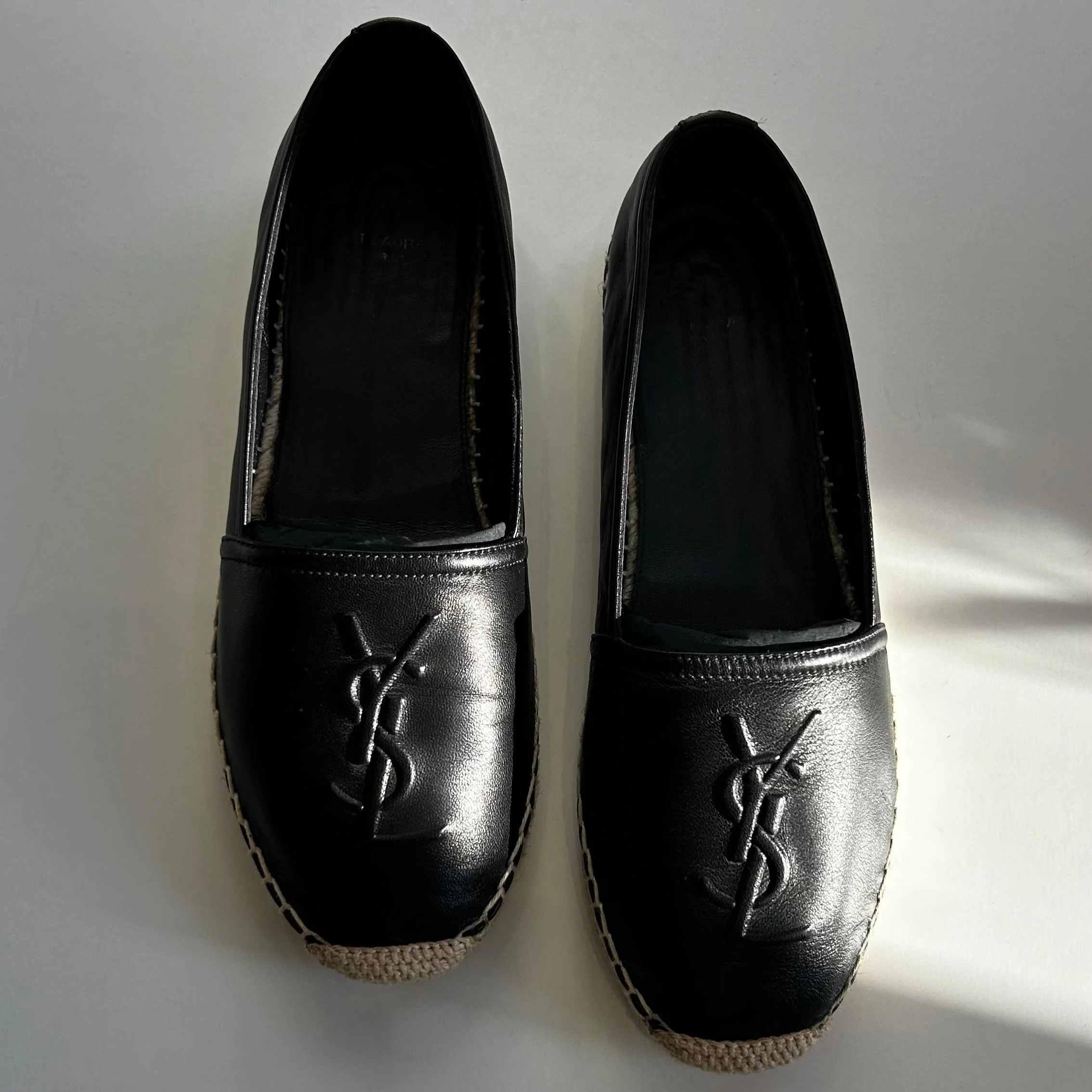 Saint Laurent Black Lea Espadrille - Image 10