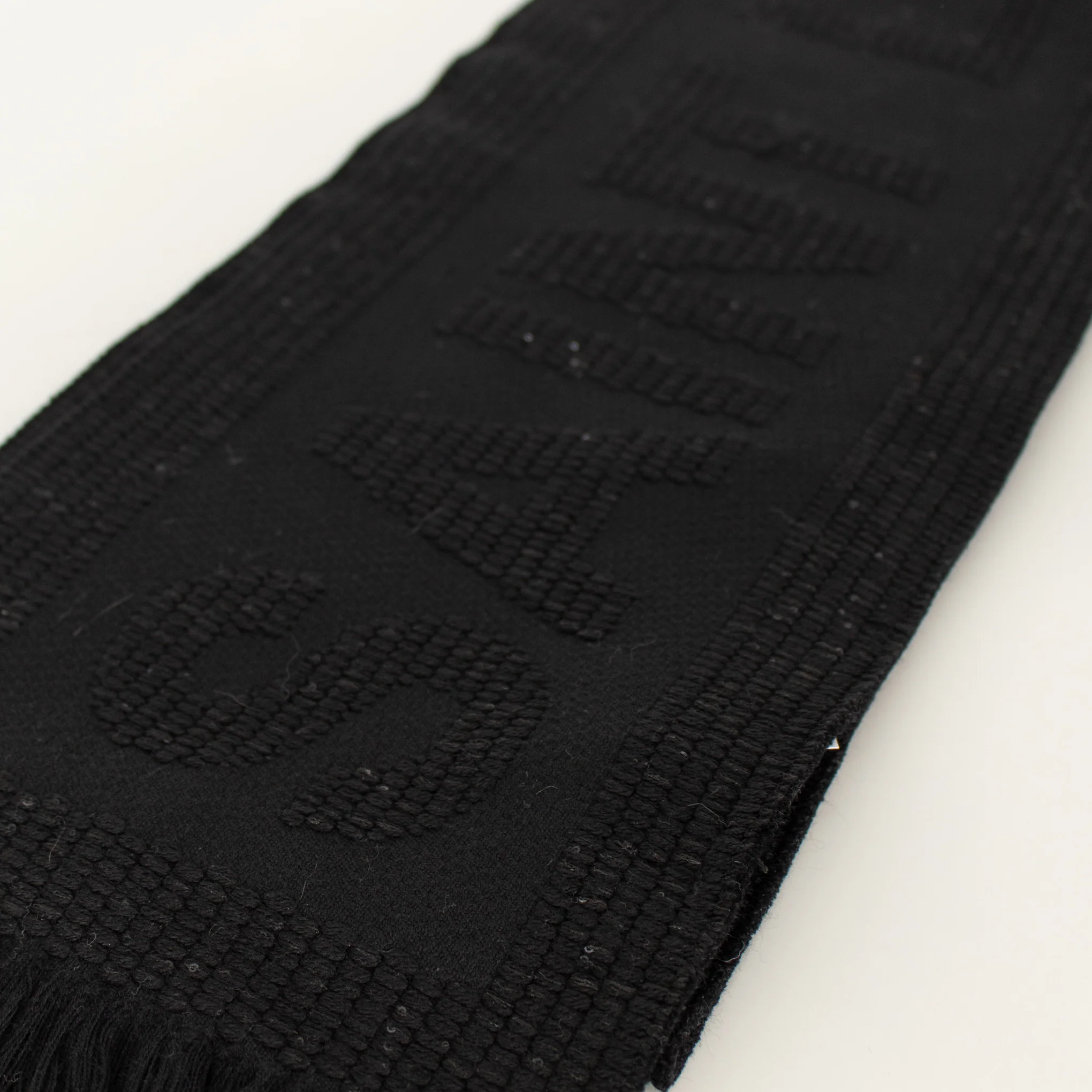 Saint Laurent Fringed Scarf With Logo interwoven - Image 6