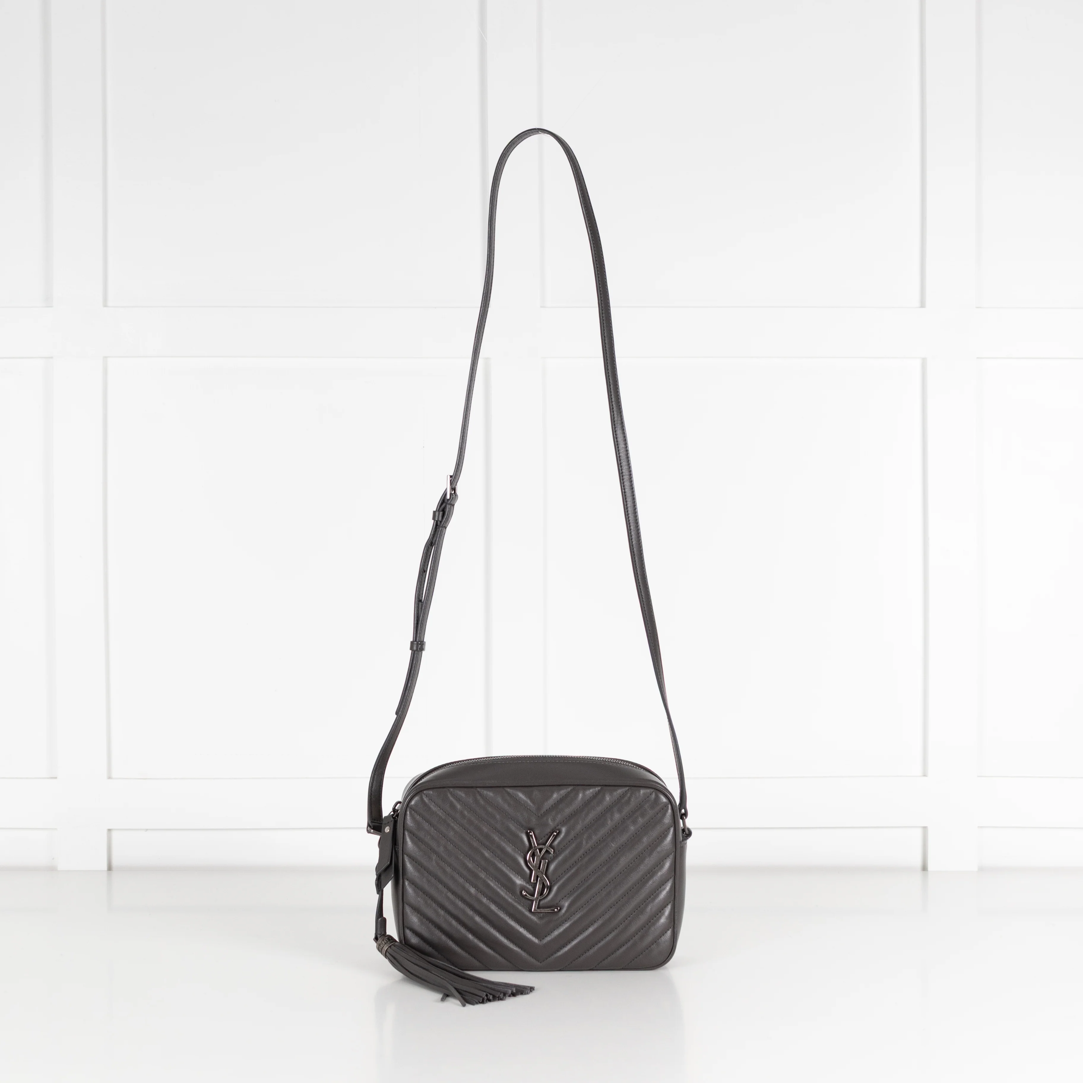 Saint Laurent Grey Camera Bag