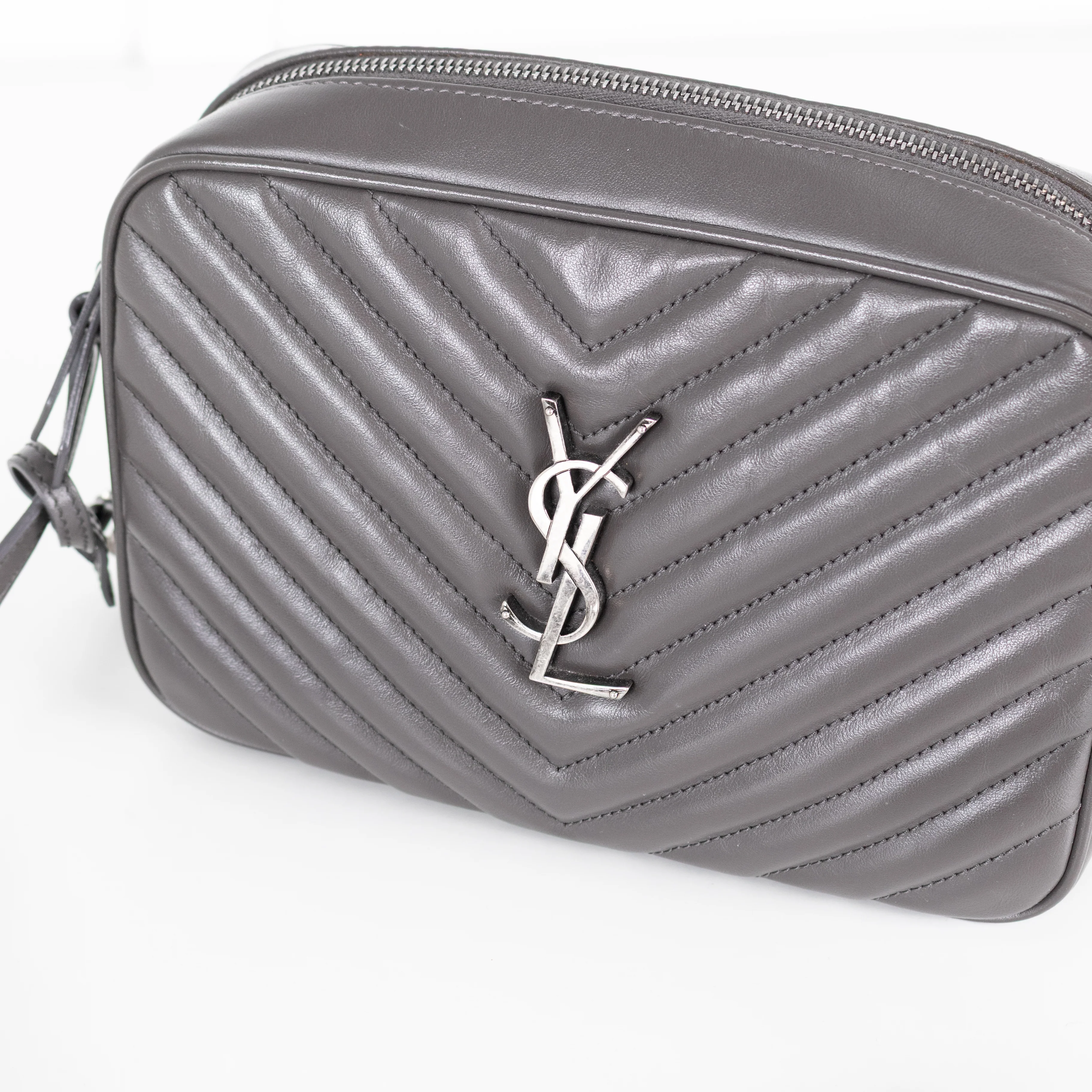 Saint Laurent Grey Camera Bag - Image 12