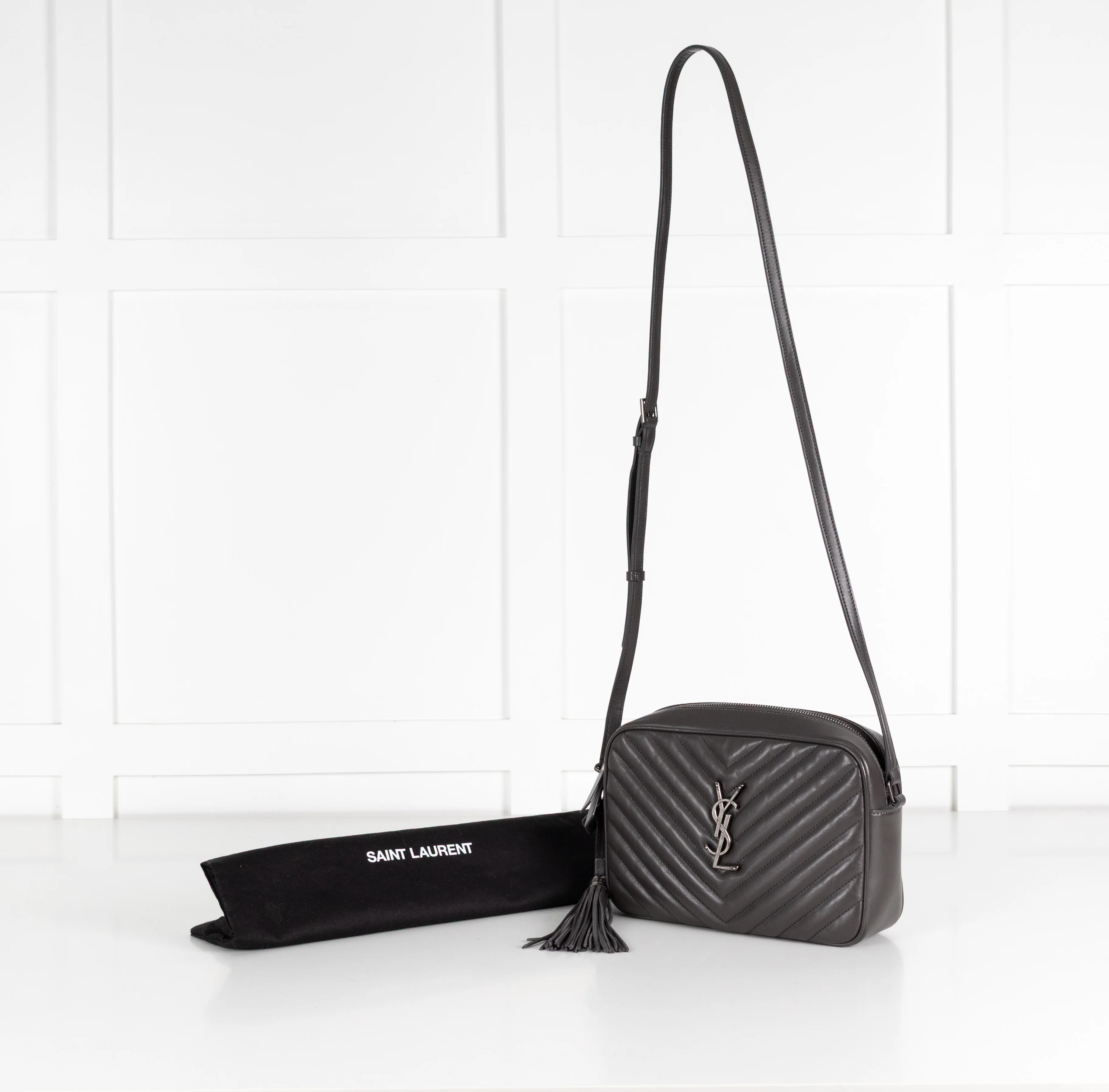 Saint Laurent Grey Camera Bag - Image 3