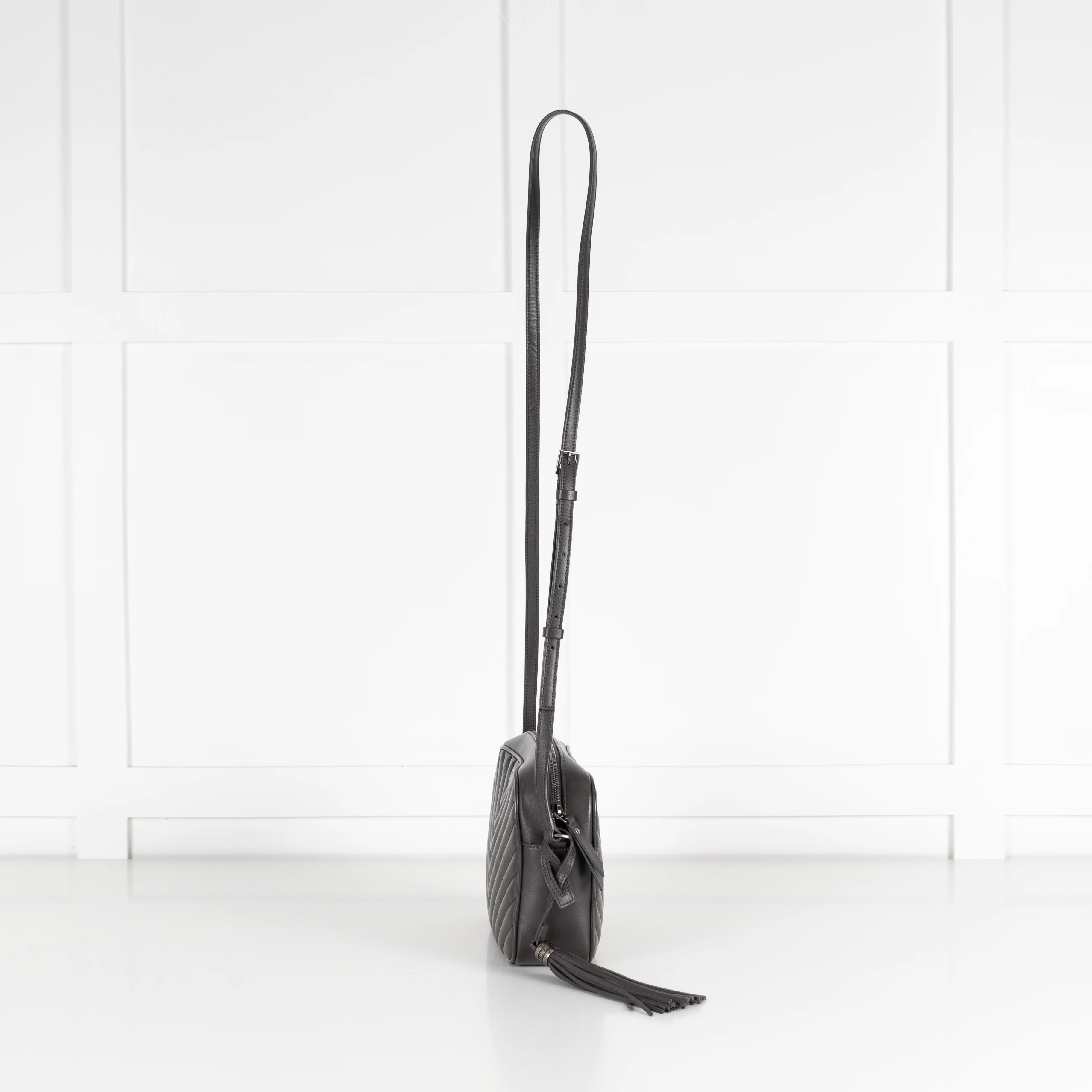 Saint Laurent Grey Camera Bag - Image 9