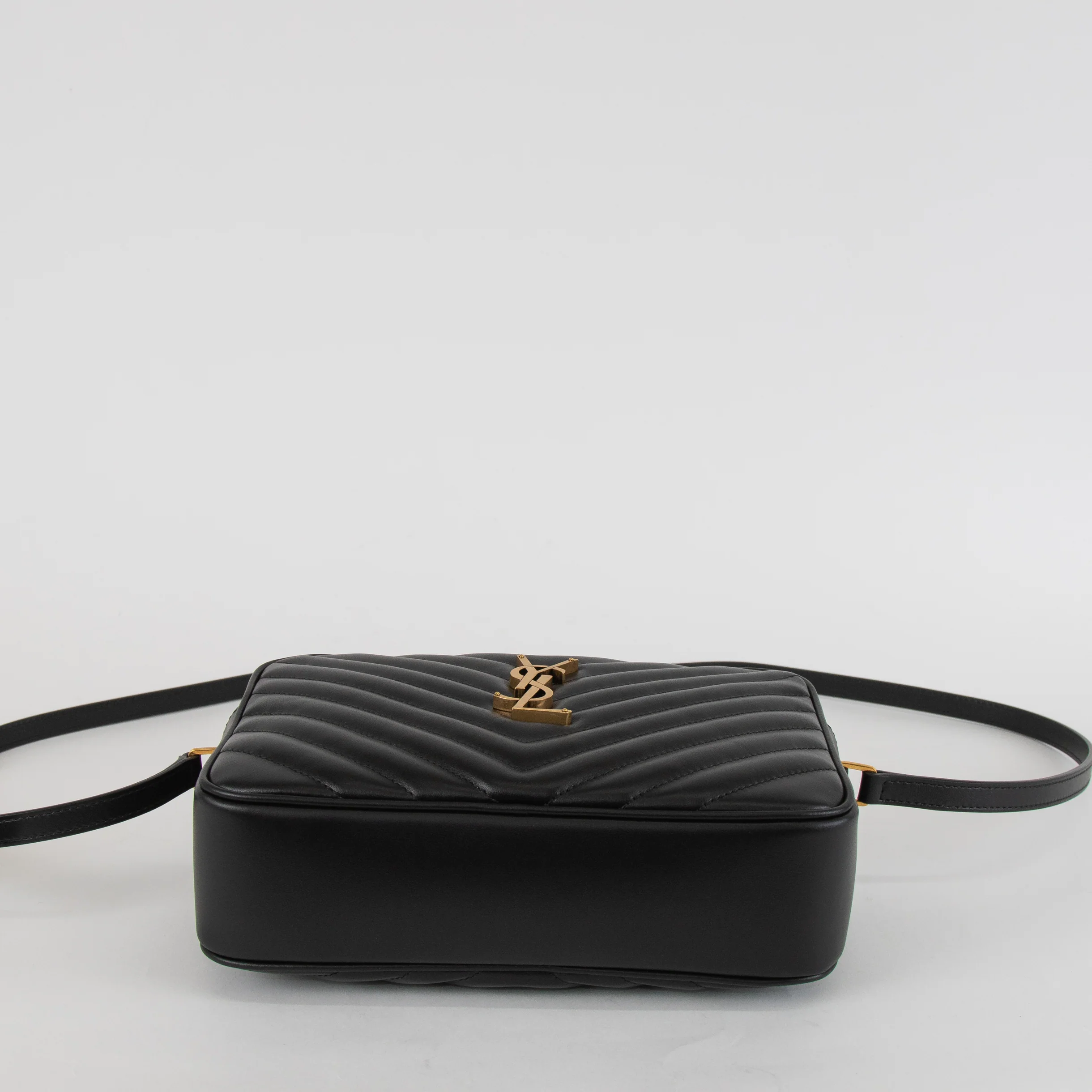 Saint Laurent Black Quilted Lou Camera Bag - Image 8