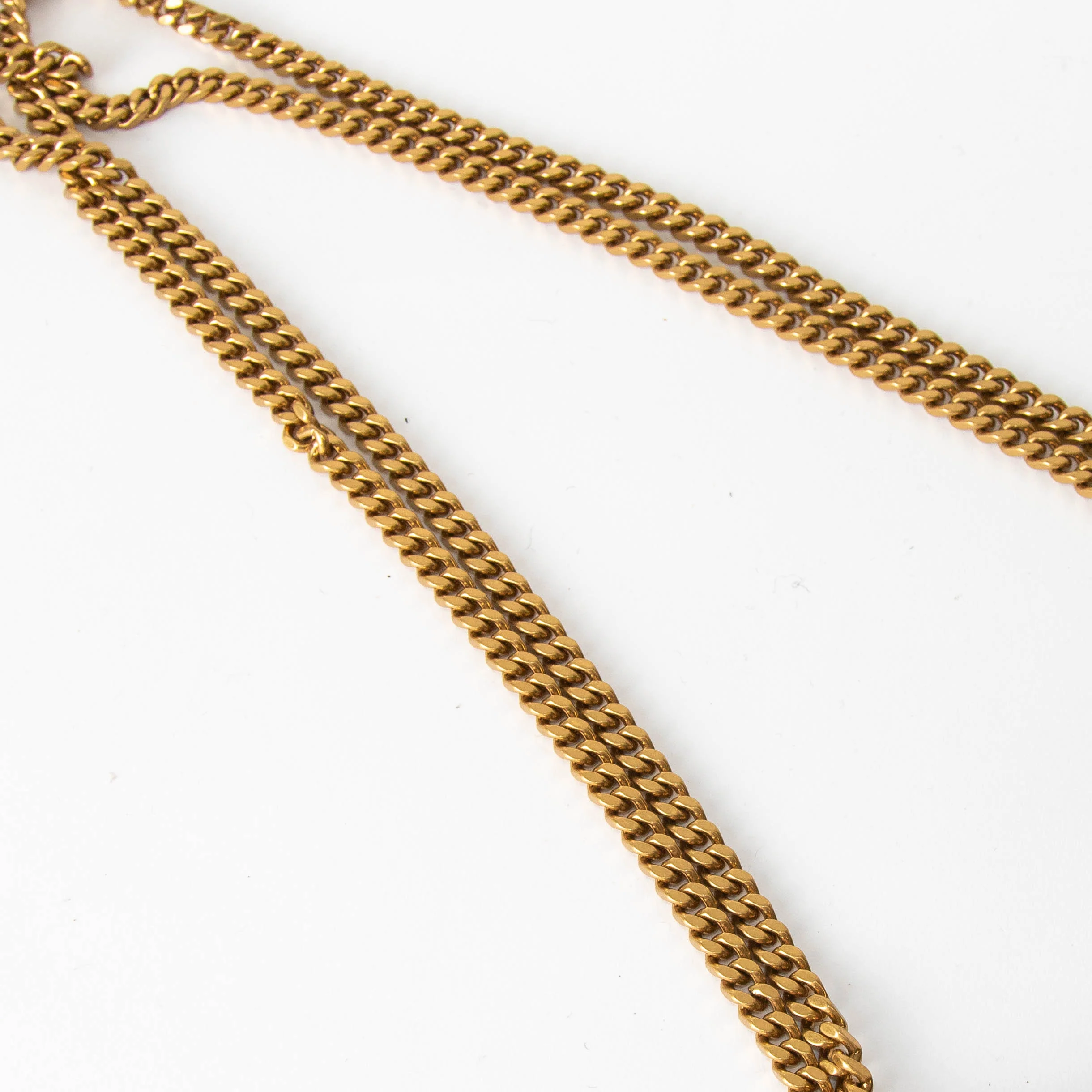 Saint Laurent The Grace Fringed Tan Bag Gold Chain - Image 8