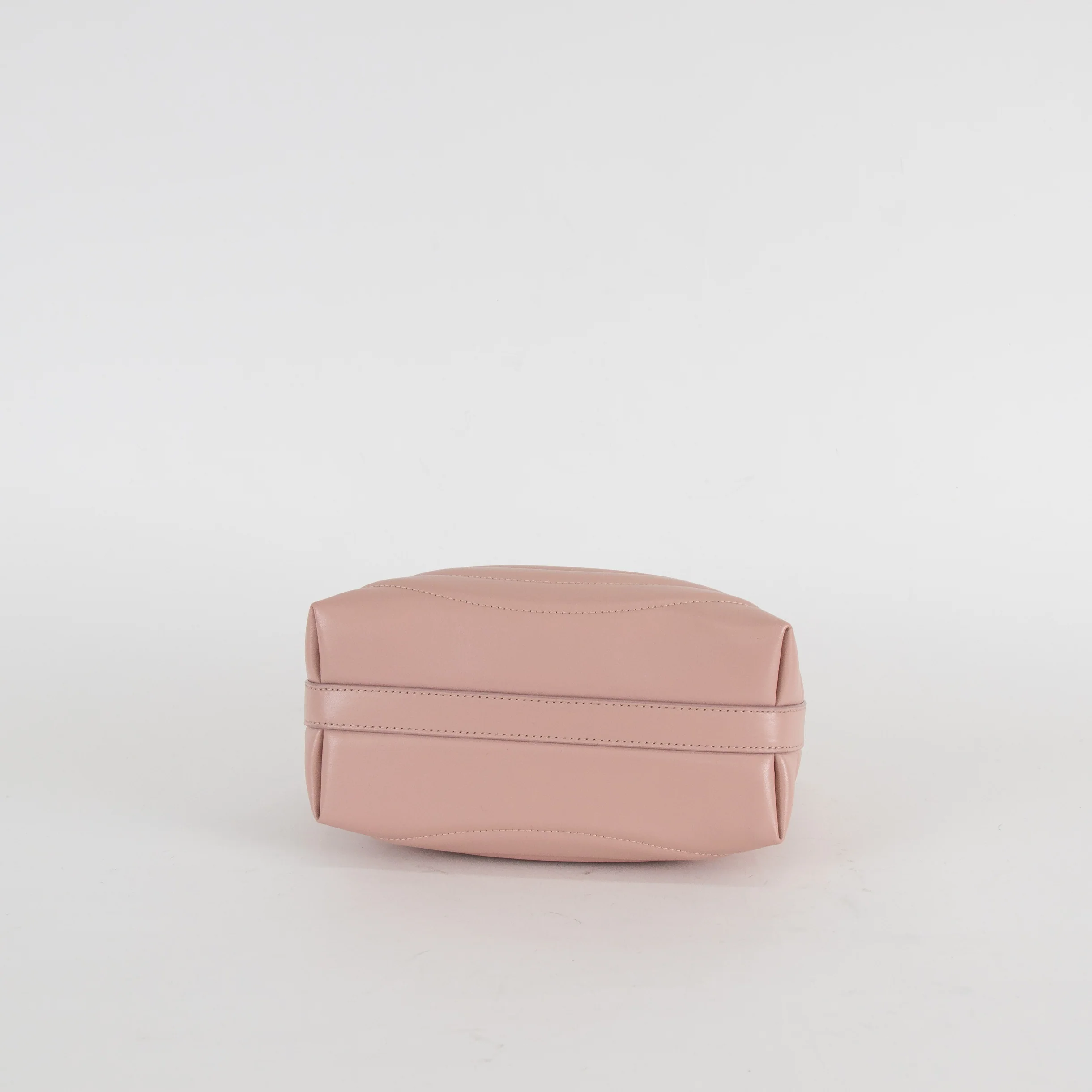 Salvatore Ferragamo Pale Pink Calfskin Quilted Leather Handbag - Image 7
