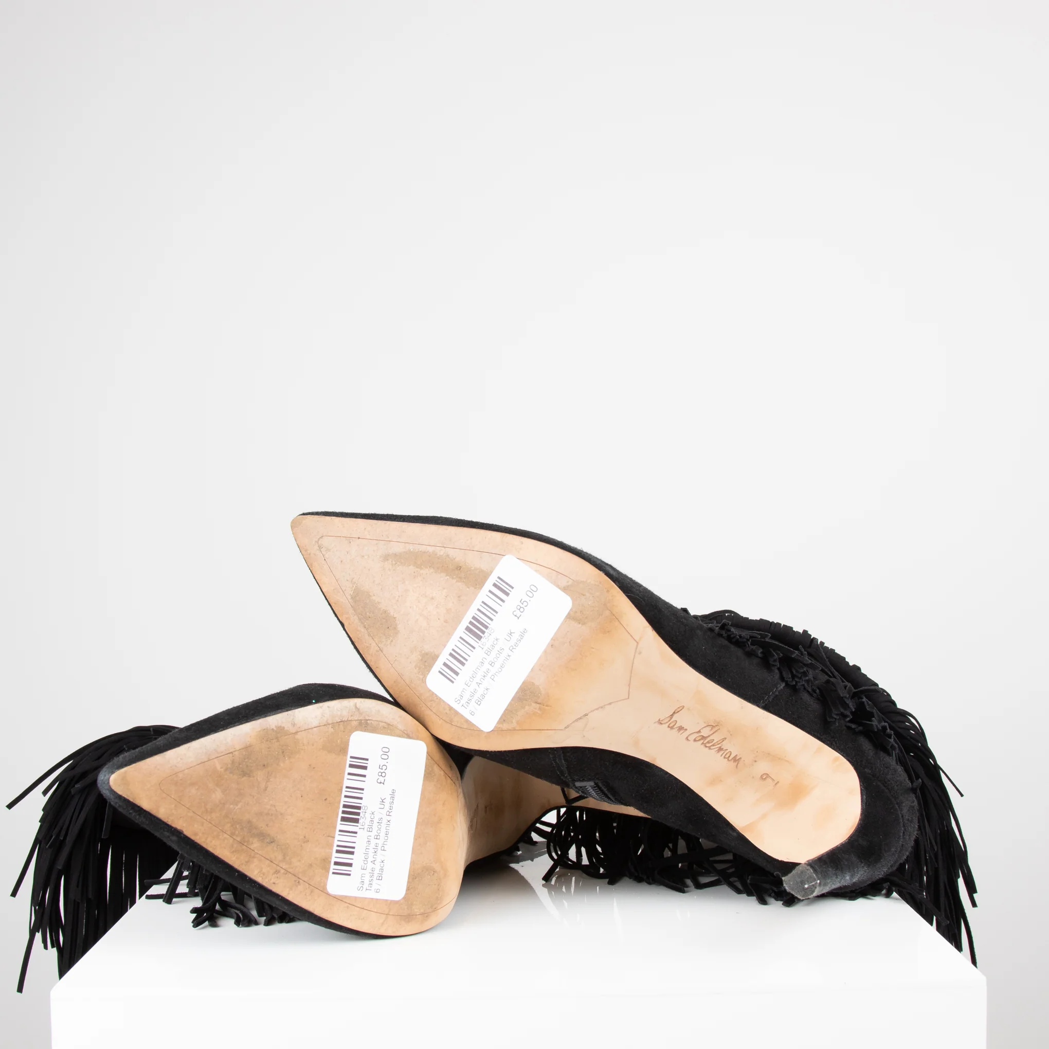 Sam Edelman Black Tassle Ankle Boots - Image 5