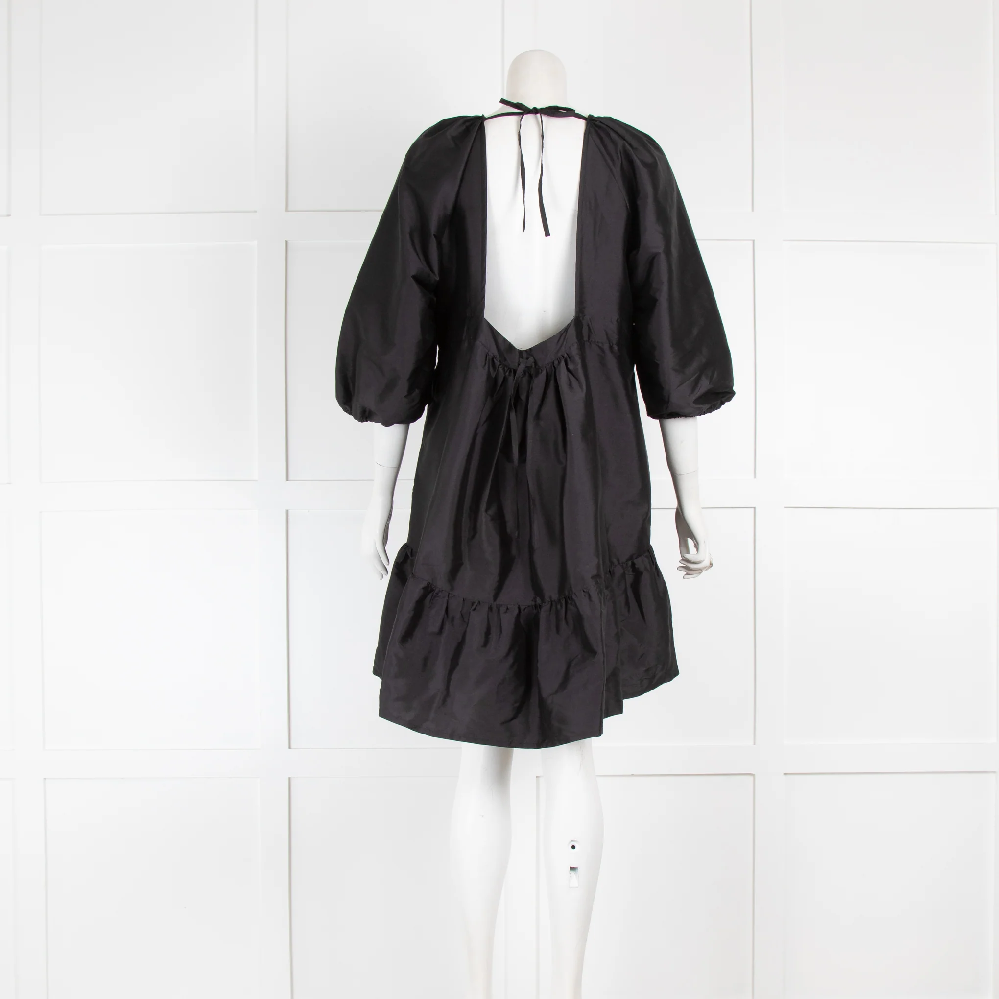 Samsoe and Samsoe Black Tiered Mini Dress - Image 3
