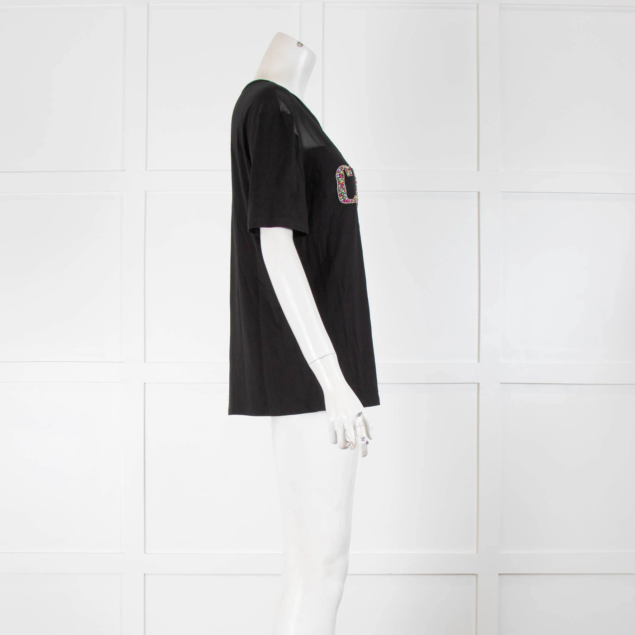 Sandro Black T shirt with Cuba Logo - Image 2