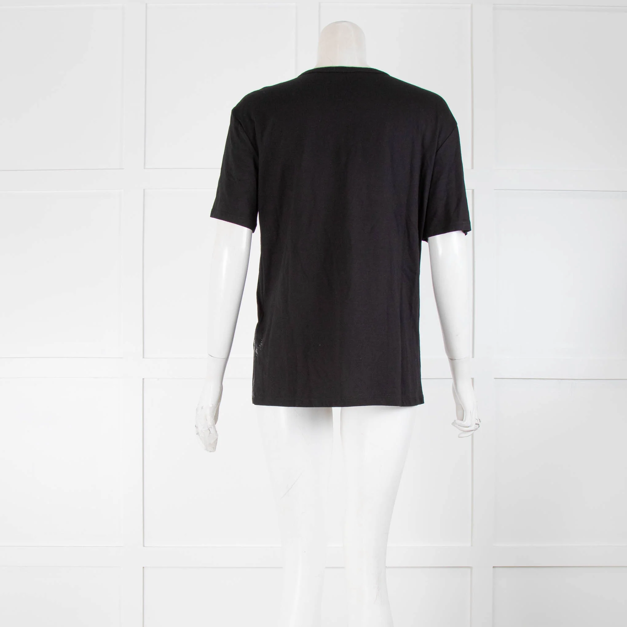 Sandro Black T shirt with Cuba Logo - Image 3