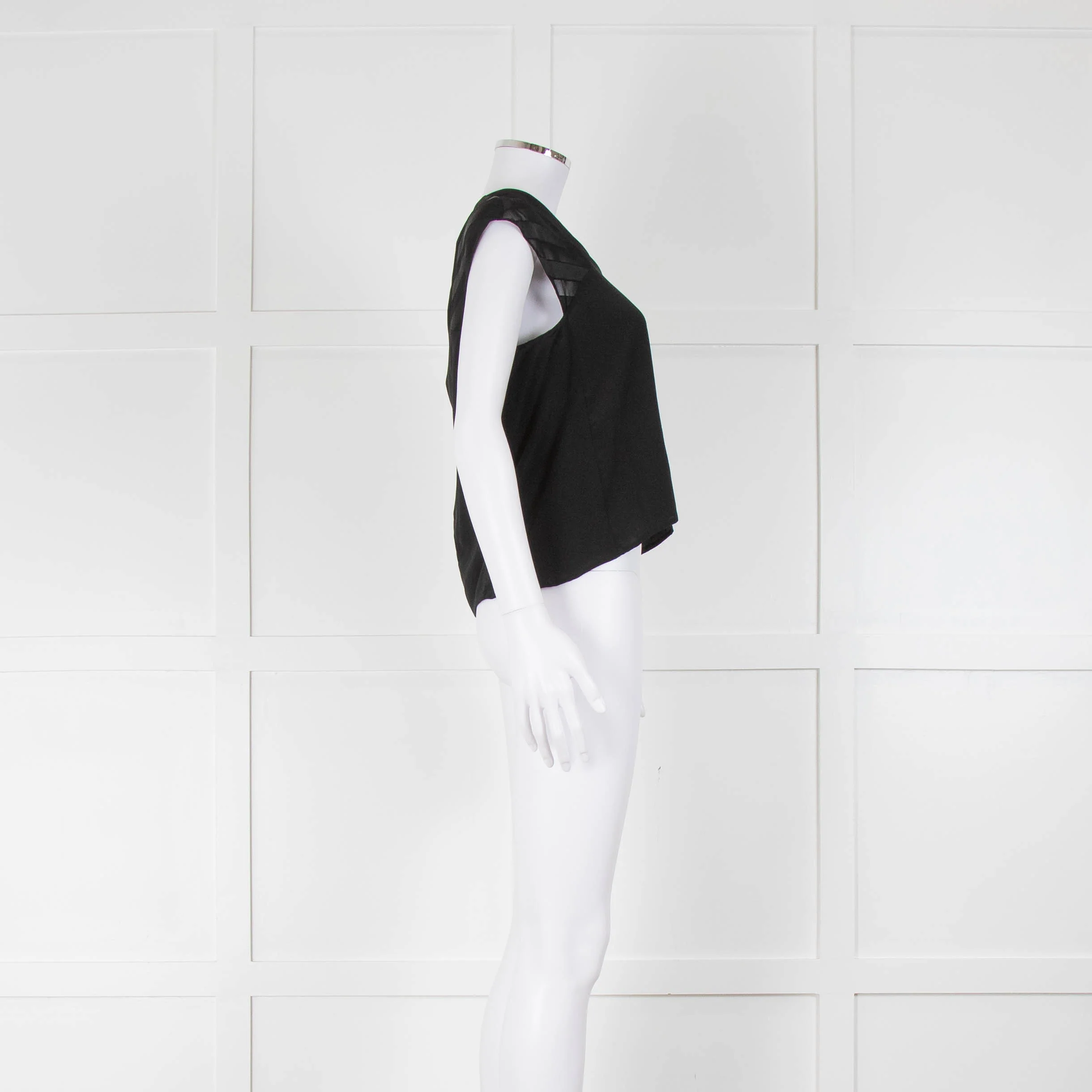 Sandro Black V-Neck Vest - Image 2