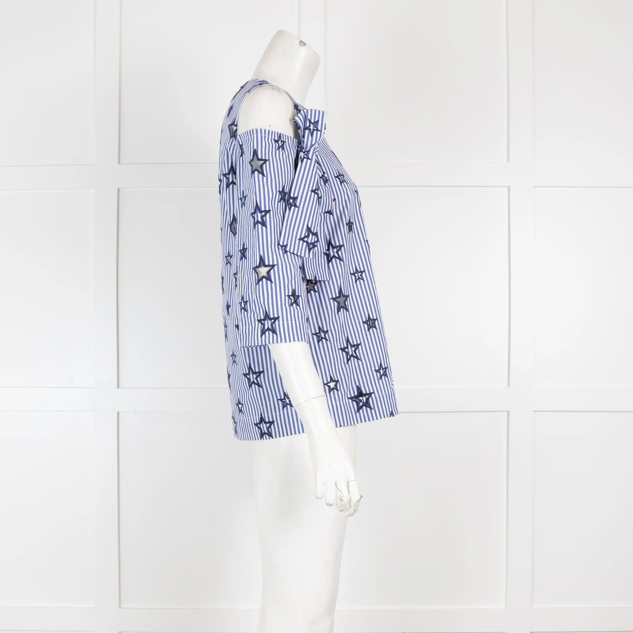 Sandro Blue Stripe Star Top - Image 2