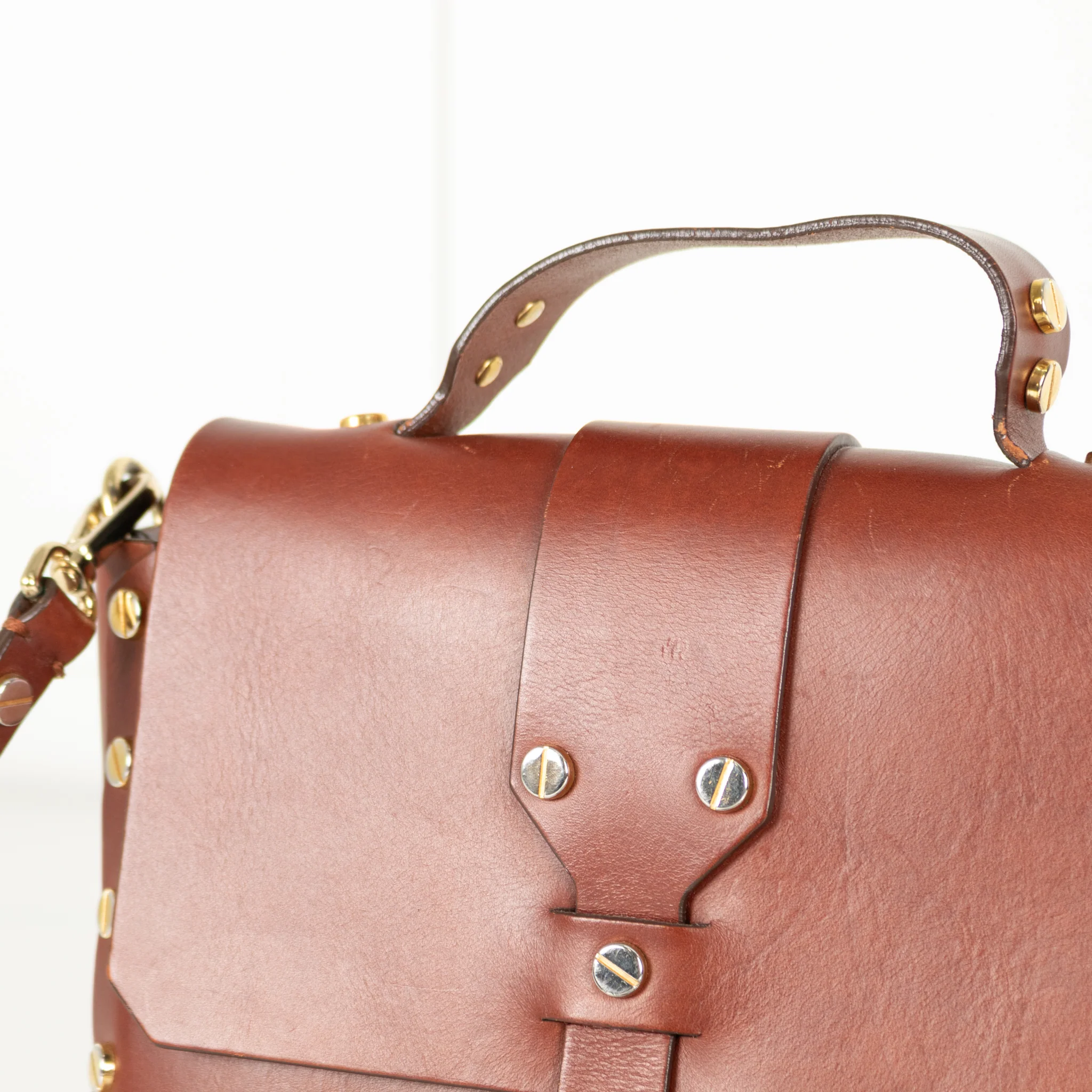 Sandro Brown Abby Satchel Bag - Image 10