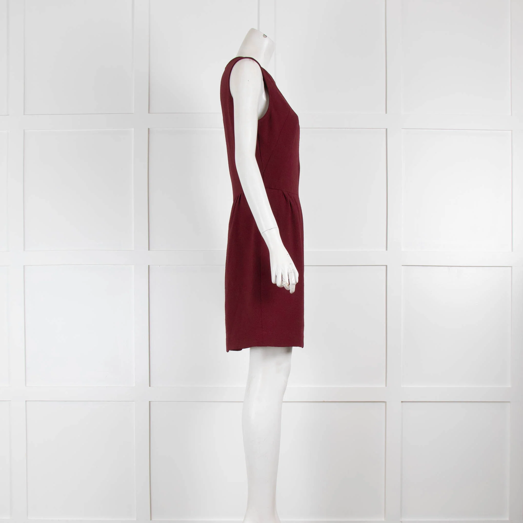 Sandro Burgundy Sleeveless Shift Dress - Image 2