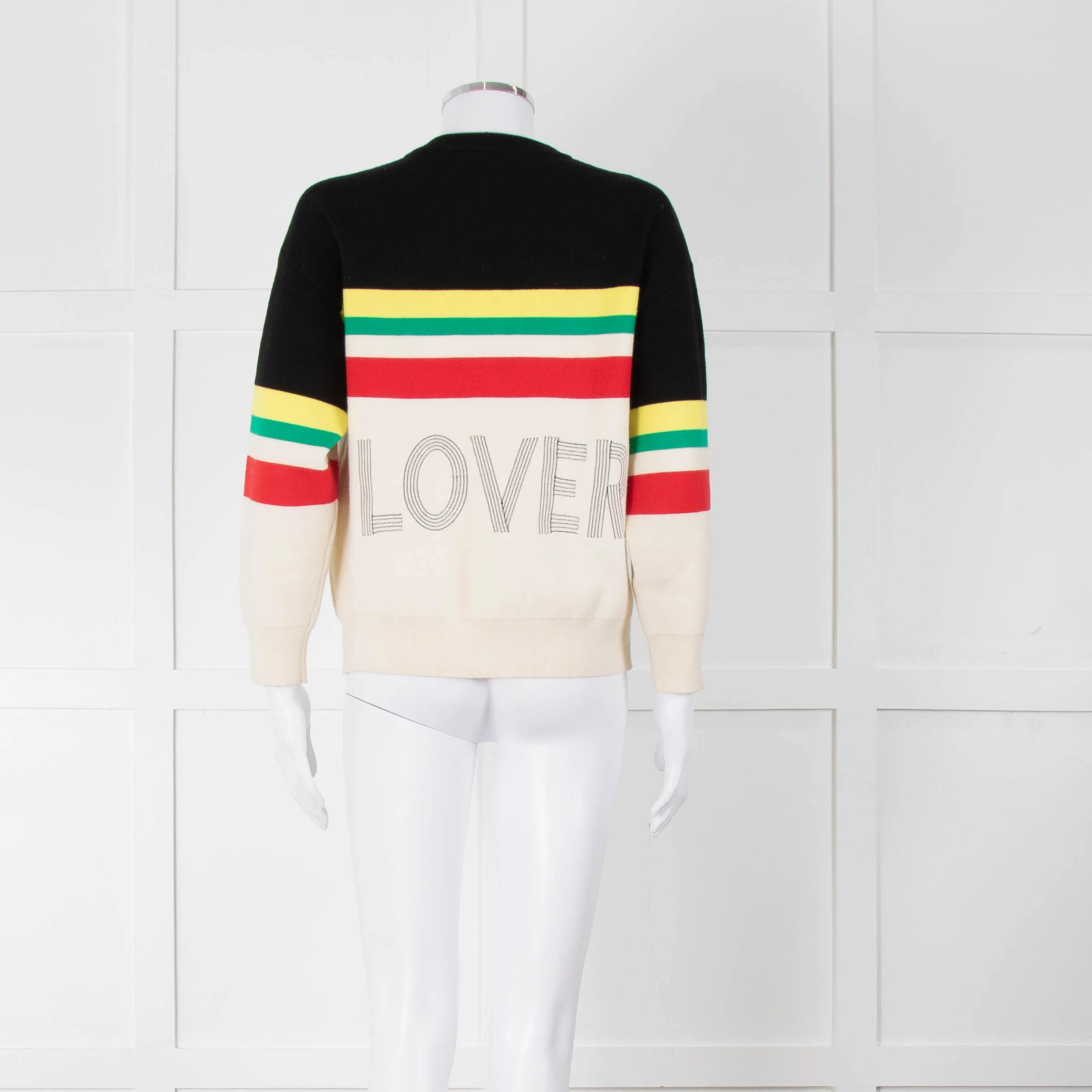 Sandro Cream "WORLD LOVER" Jumper - Image 5