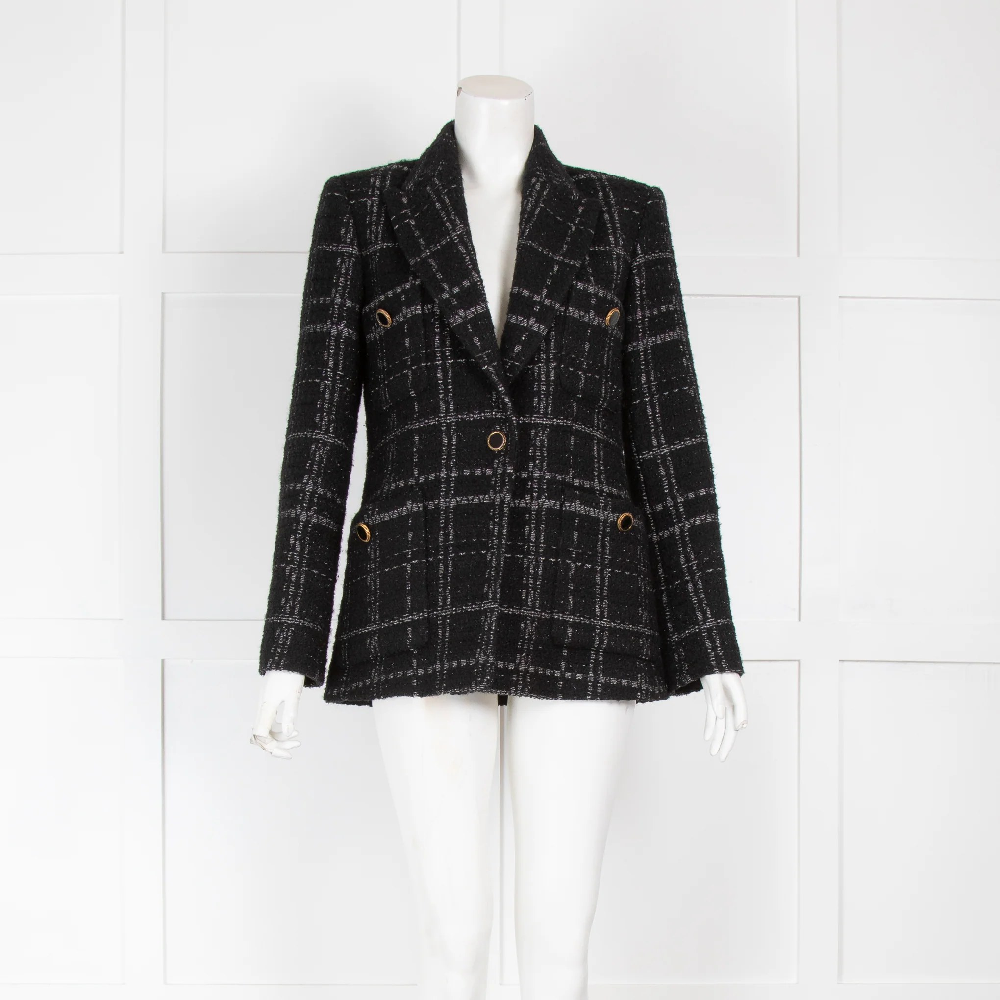 Sandro Metallic Tweed Blazer