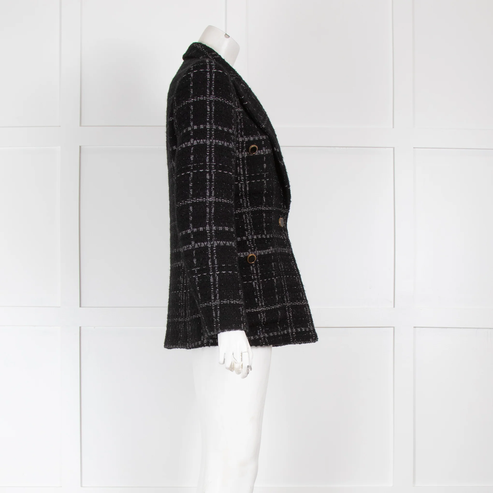 Sandro Metallic Tweed Blazer - Image 2