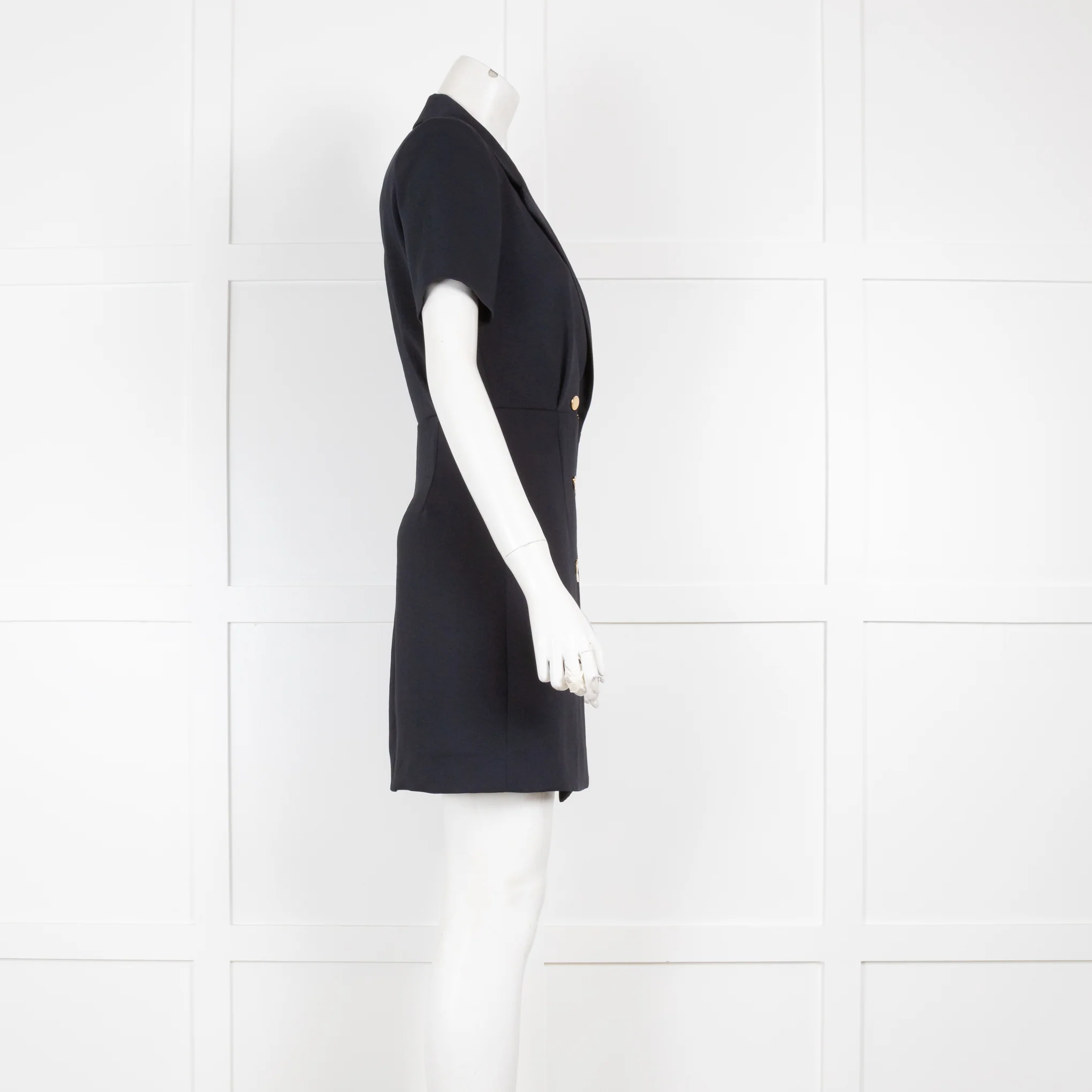 Sandro Navy Dress with S Logo - Image 2
