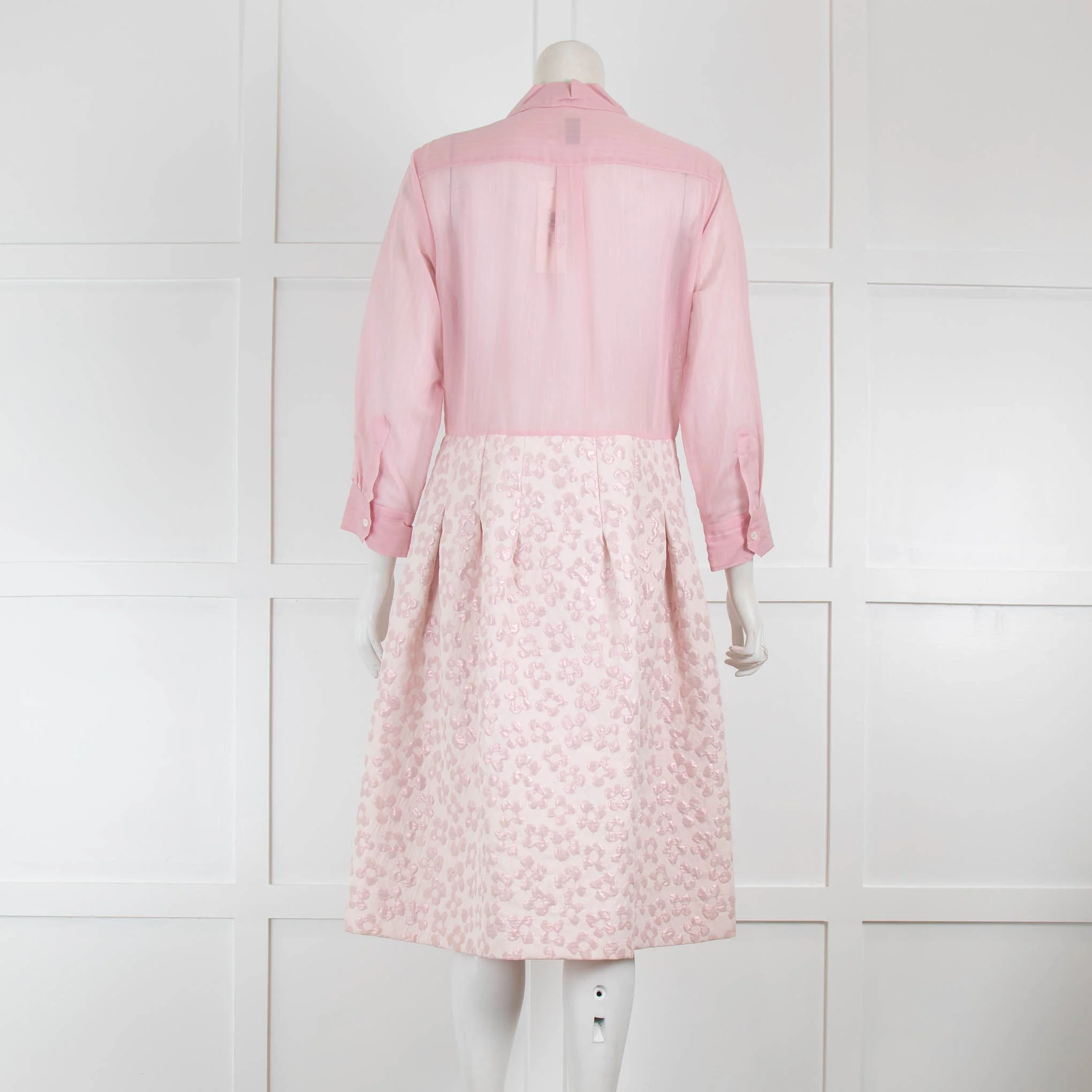 Sara Roka Pink Shirt Top Dress - Image 3