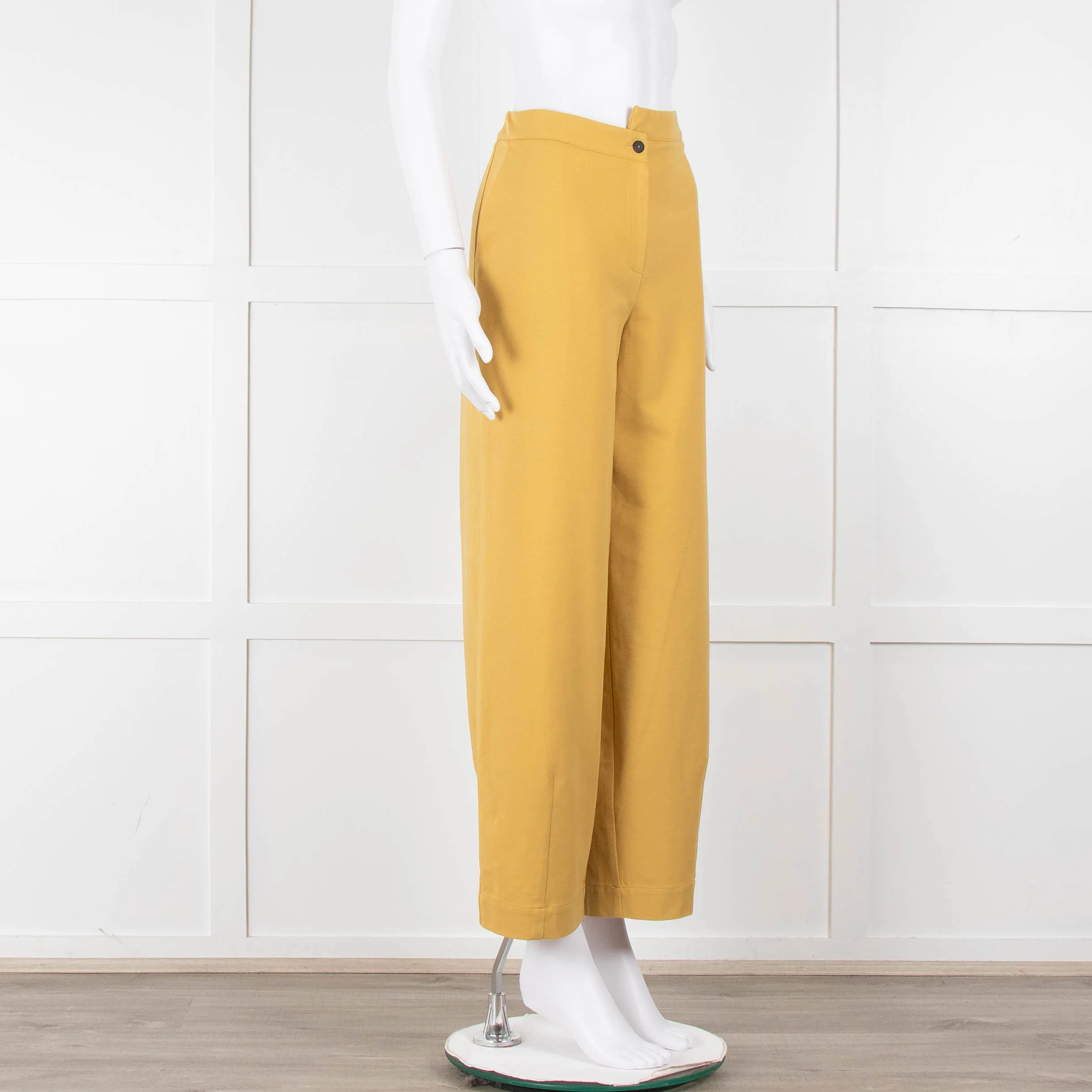 Sarah Pacini Mustard Wide Leg Trousers - Image 2