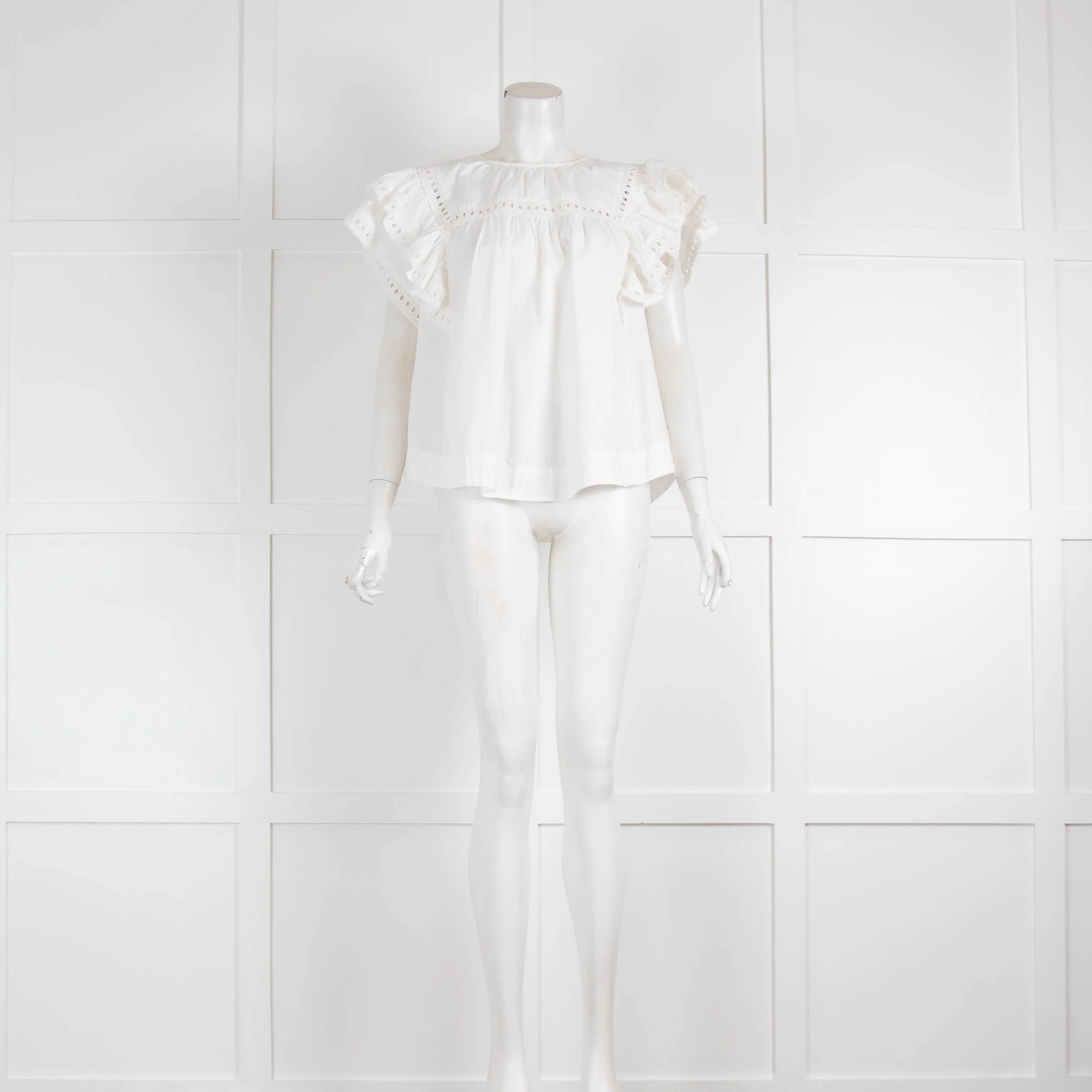 Scarlett Poppies White Broderie Anglaise Shirt