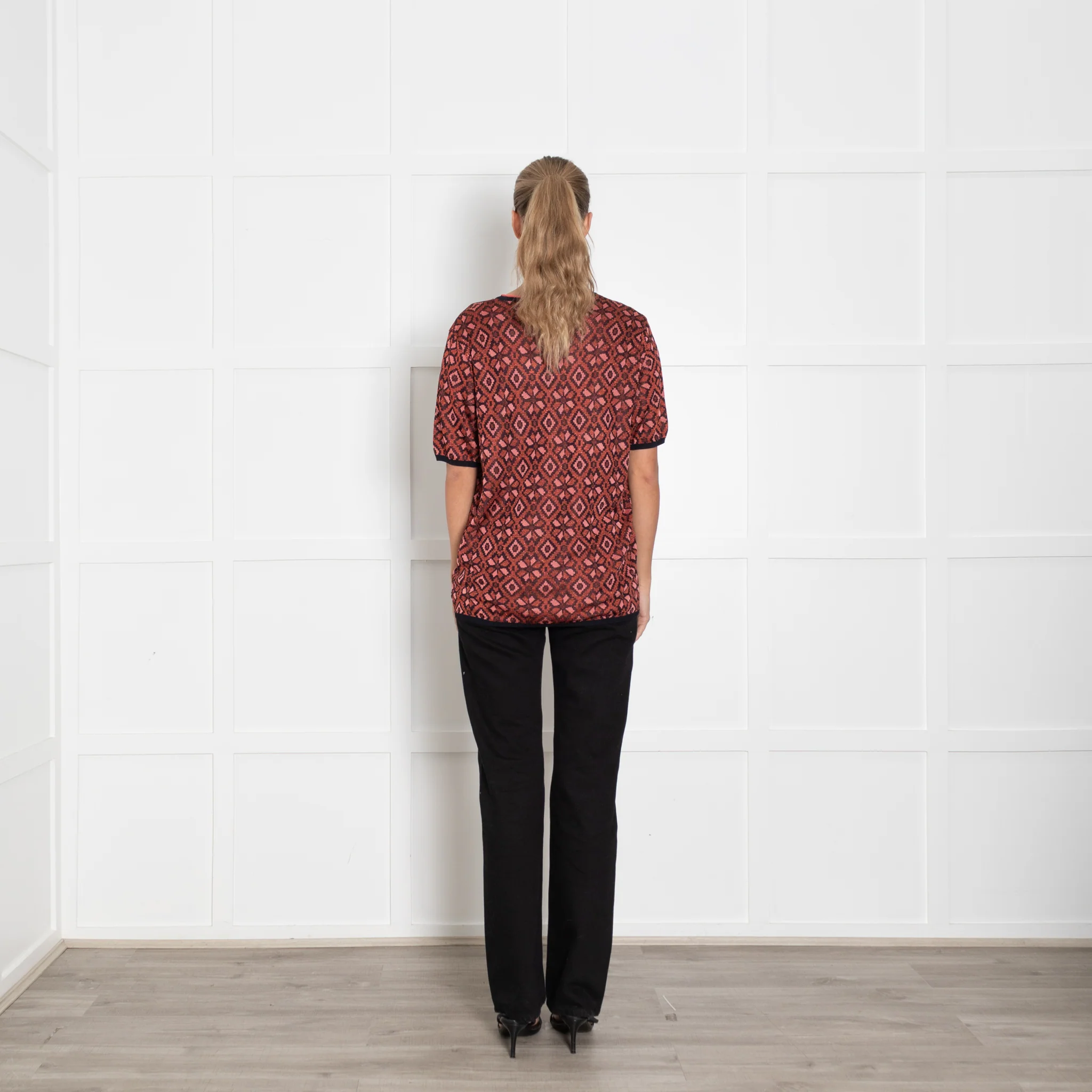 Scotch & Soda Red Metallic Knit Top - Image 5