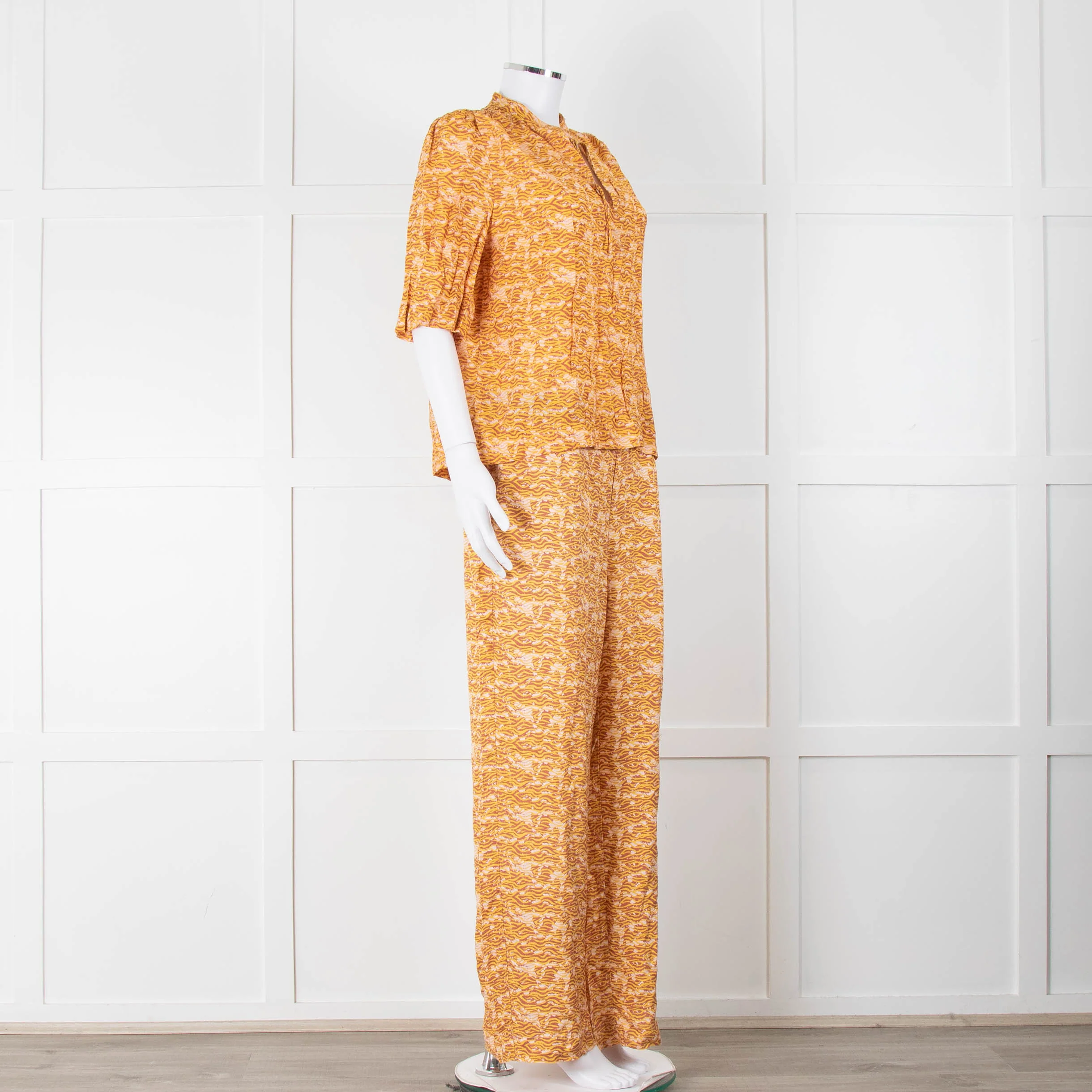 Scotch & Soda Rust Mustard Elasticated Trousers - Image 10
