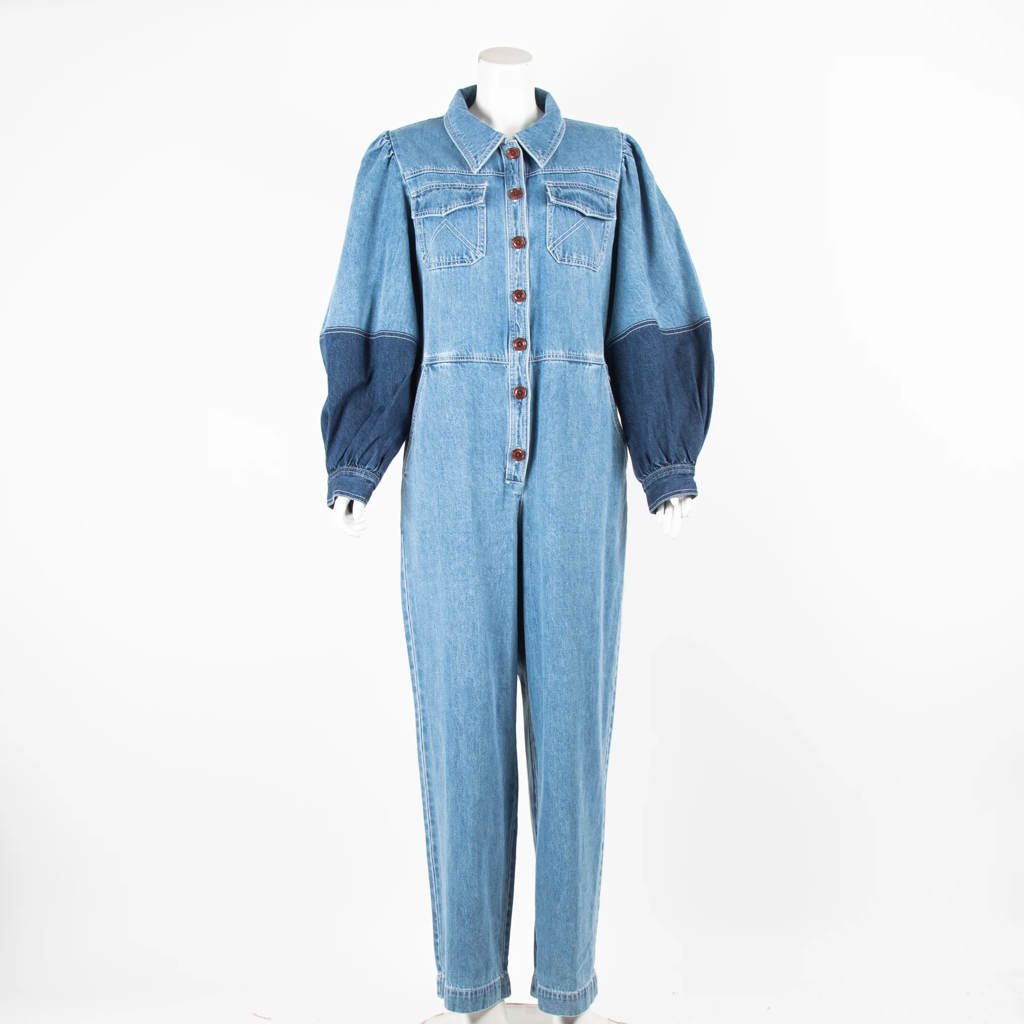Sea New York Denim Wide Legged Jumpsuit