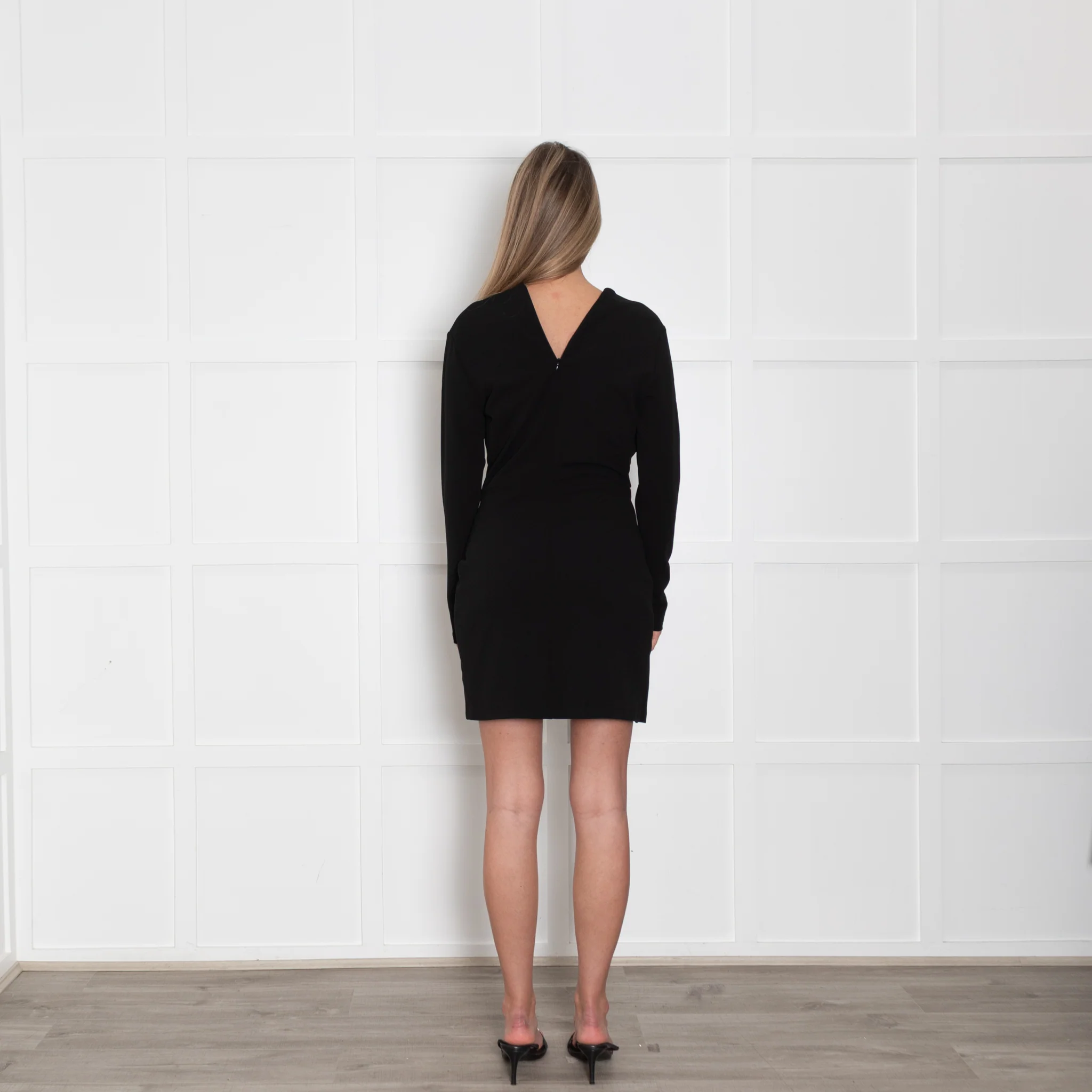Second Female Black Long Sleeve Kos Mini Dress - Image 5