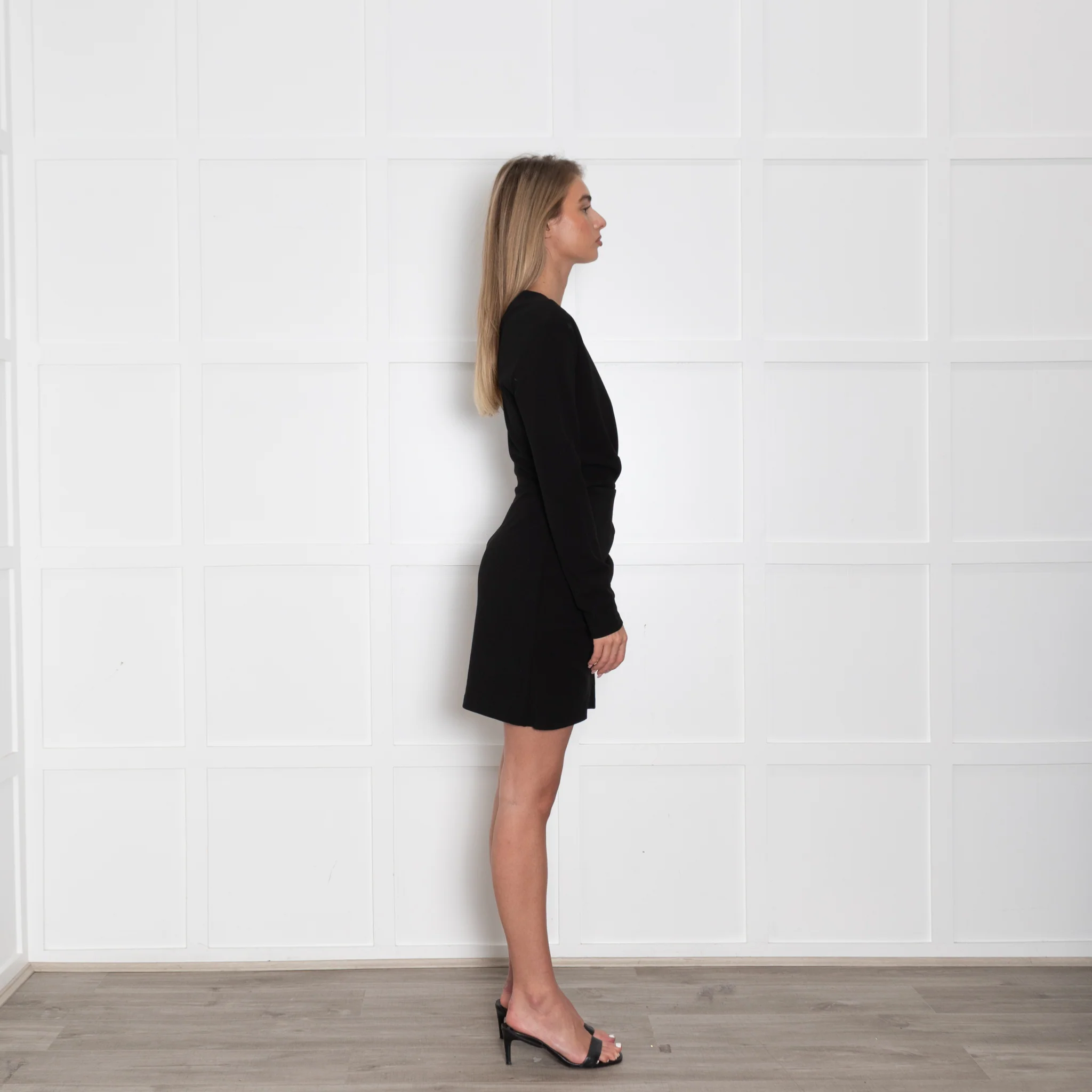 Second Female Black Long Sleeve Kos Mini Dress - Image 6