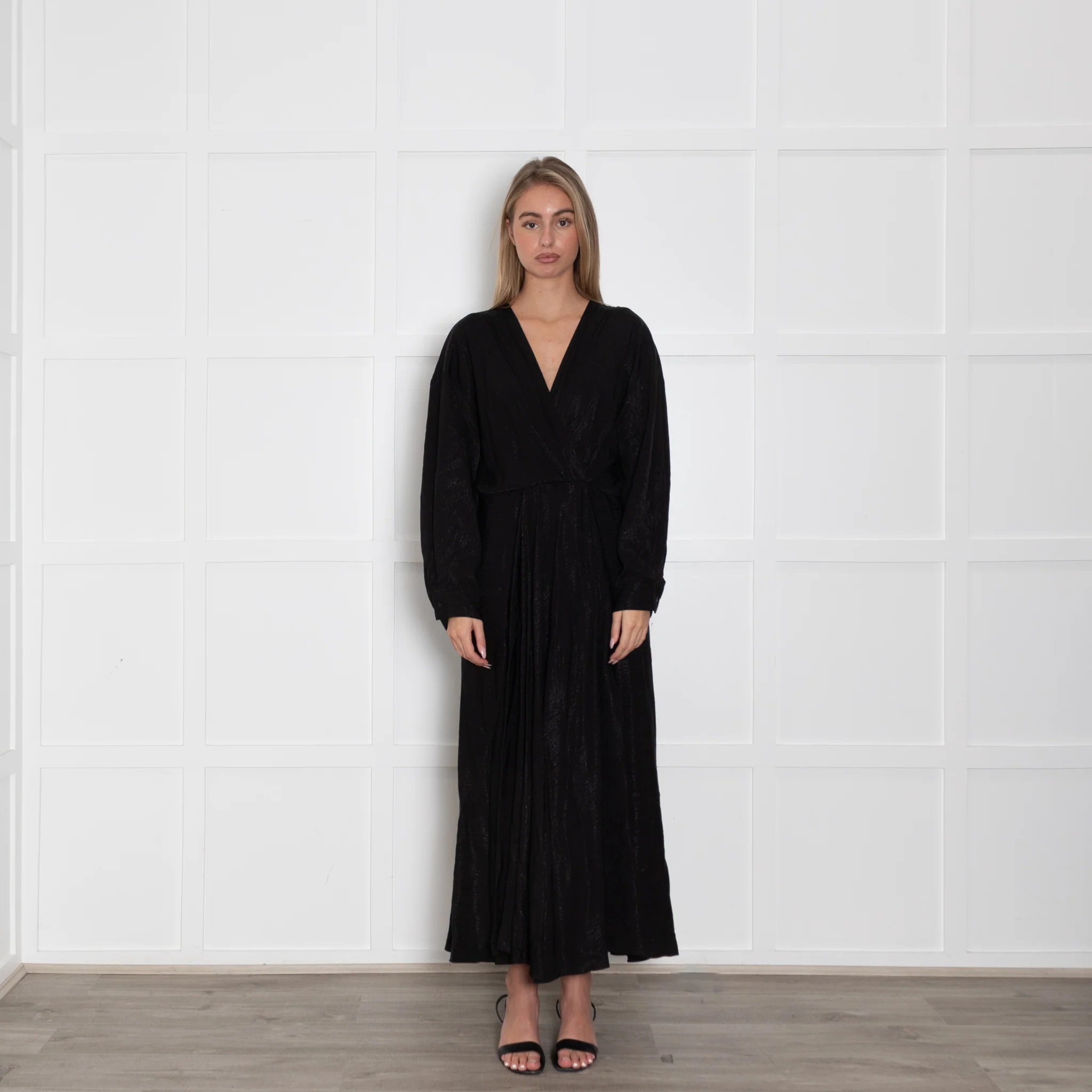 Second Female Black On Black Print Haven Maxi Dress