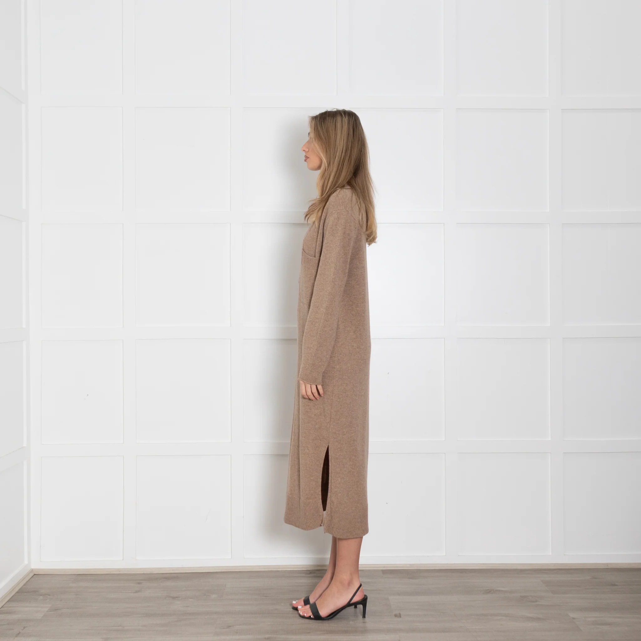 Second Female Brown Jagoda Knit Dress - Image 4