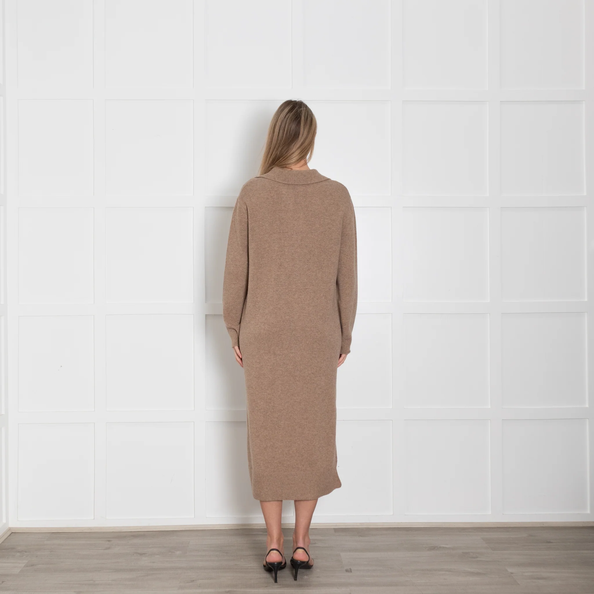 Second Female Brown Jagoda Knit Dress - Image 5