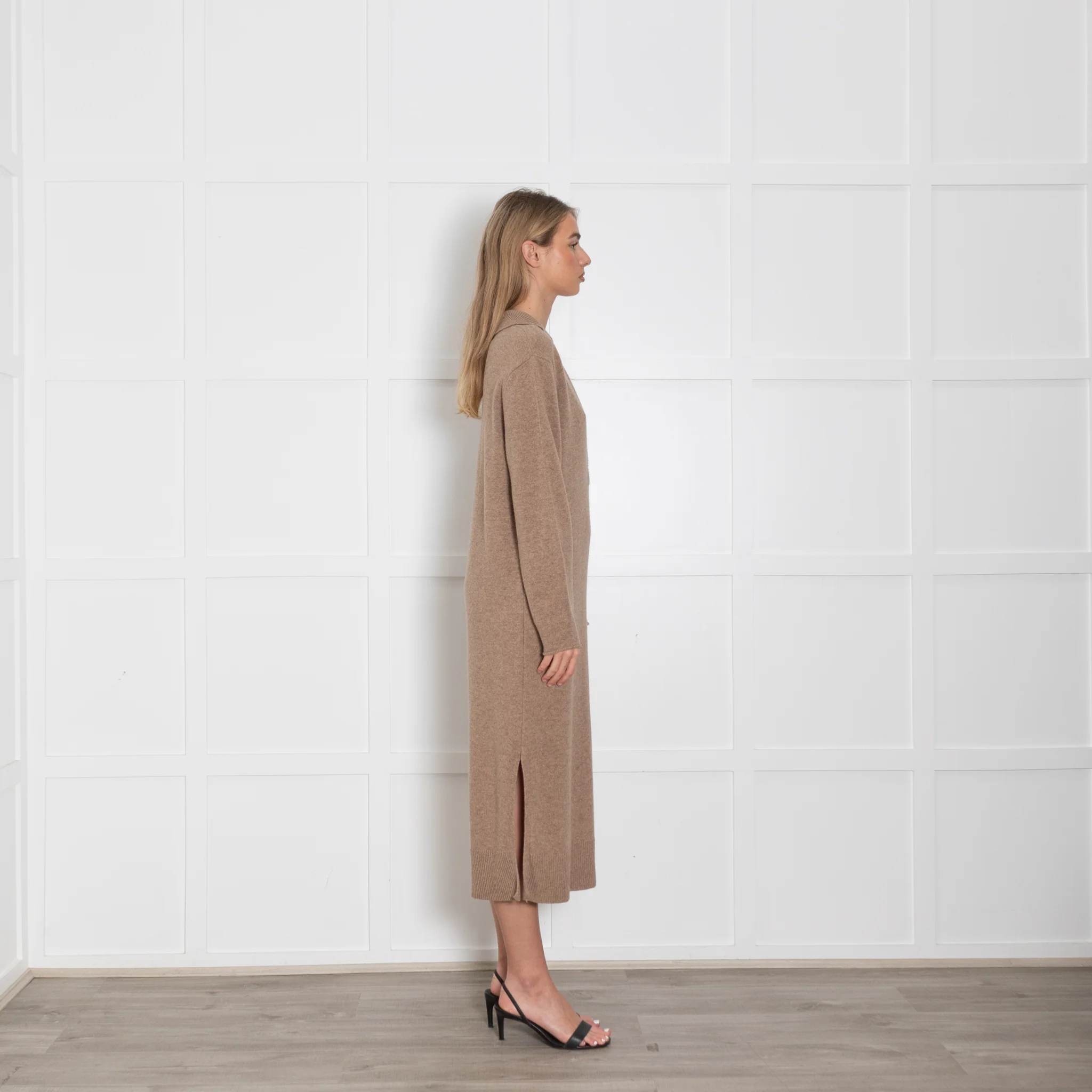 Second Female Brown Jagoda Knit Dress - Image 6
