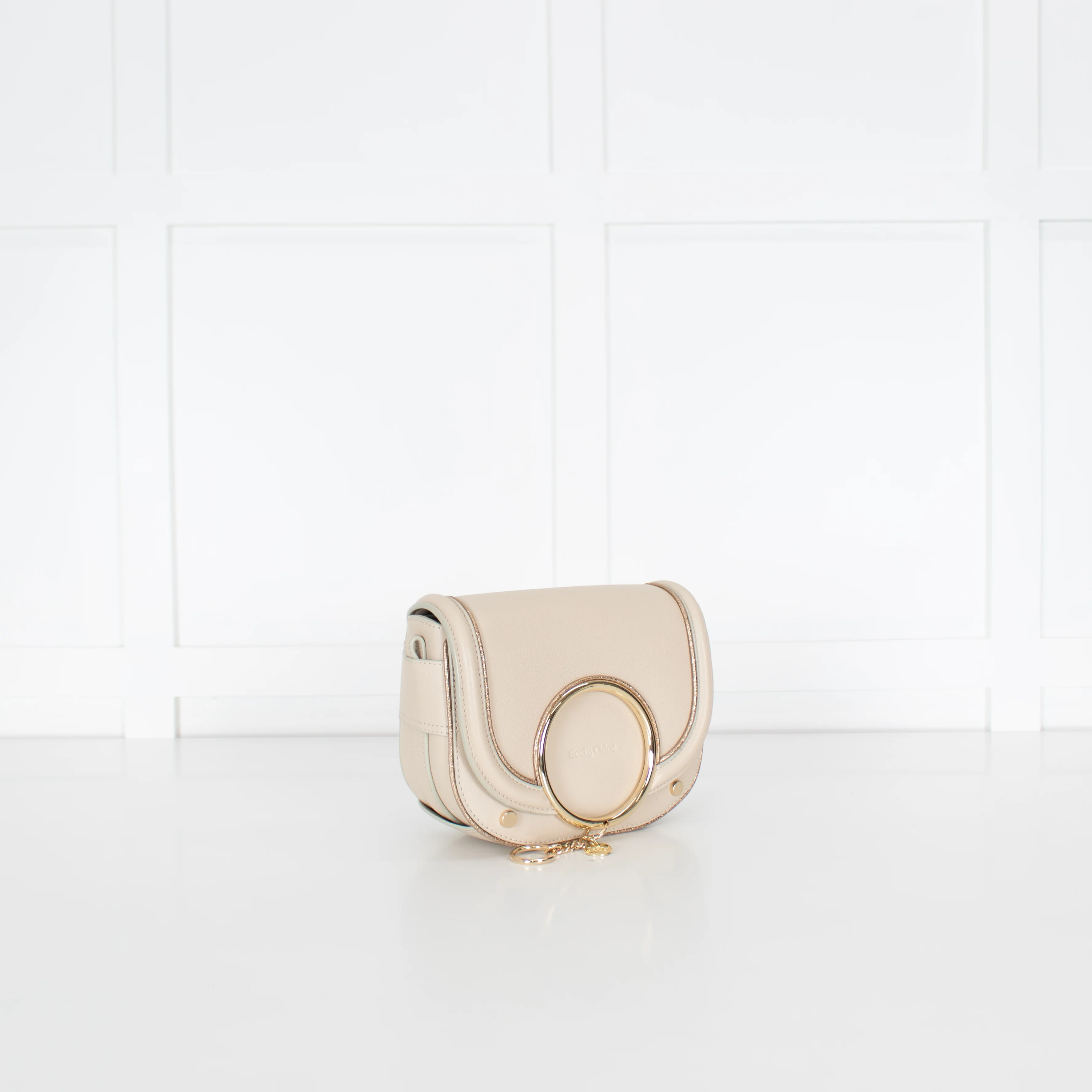 See By Chloe Beige Mara Crossbody with Gold Piping - Image 3