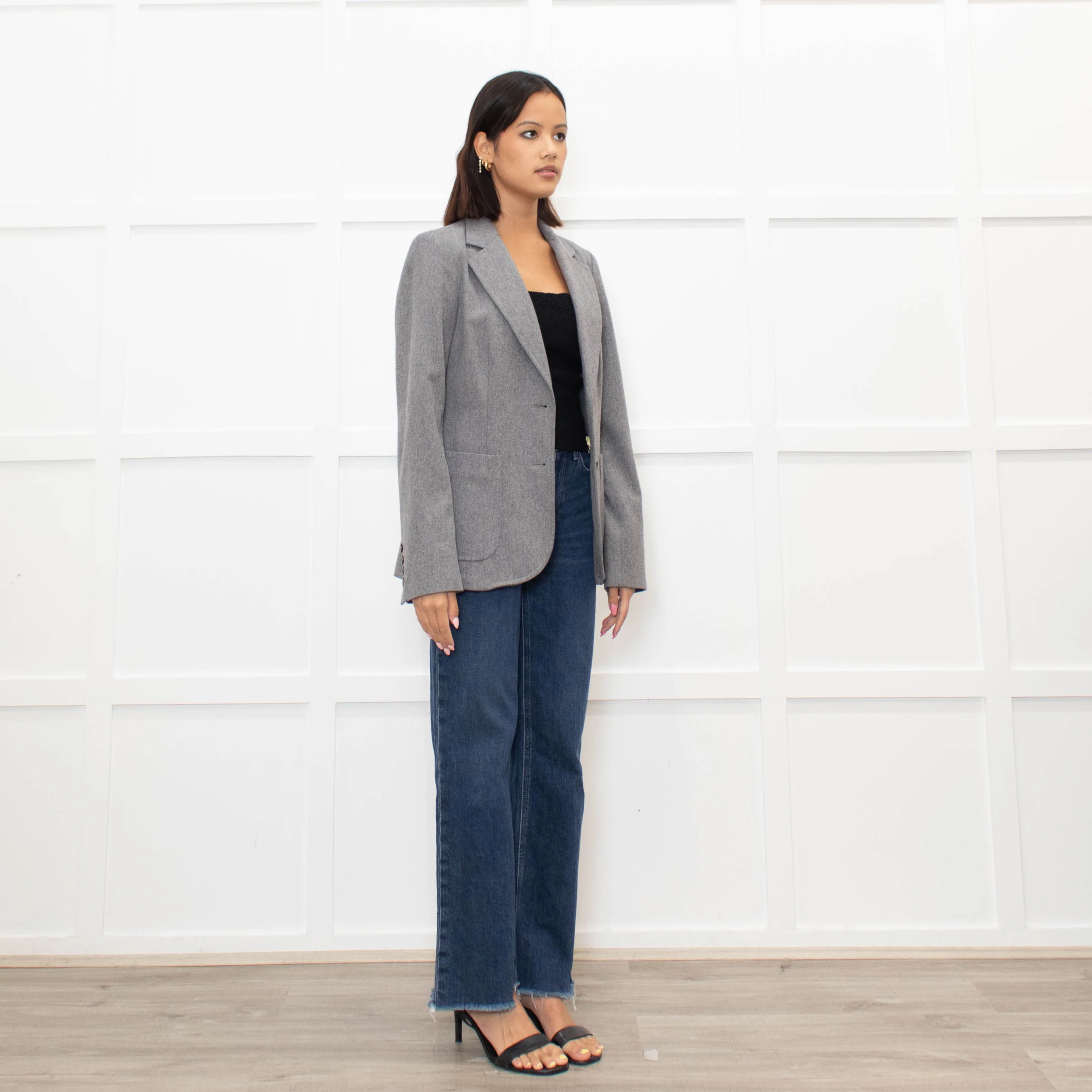 See By Chloe Grey Single Breasted Blazer - Image 3