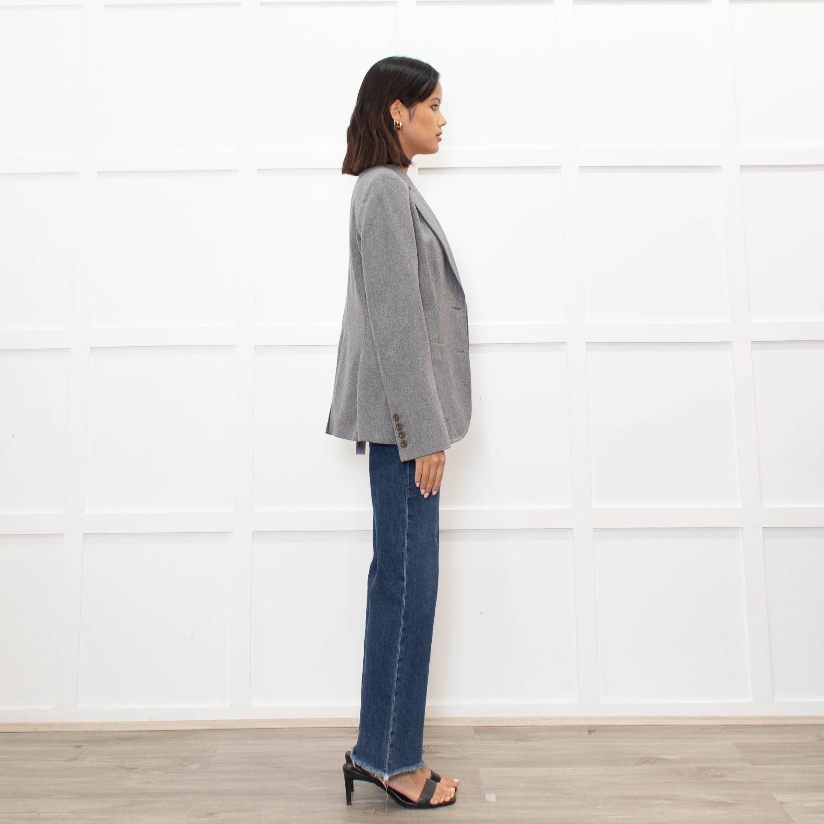 See By Chloe Grey Single Breasted Blazer - Image 4