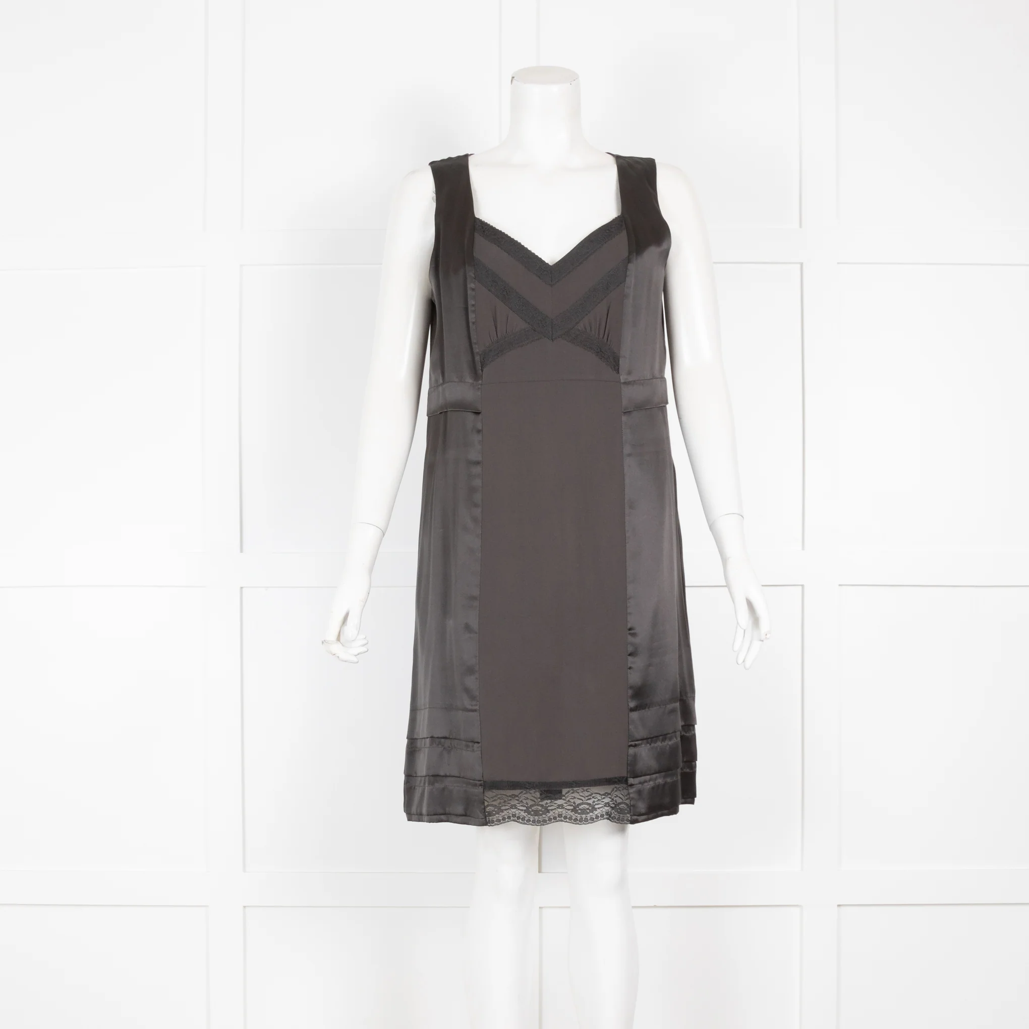 See By Chloe Silk Panel Shift Dress