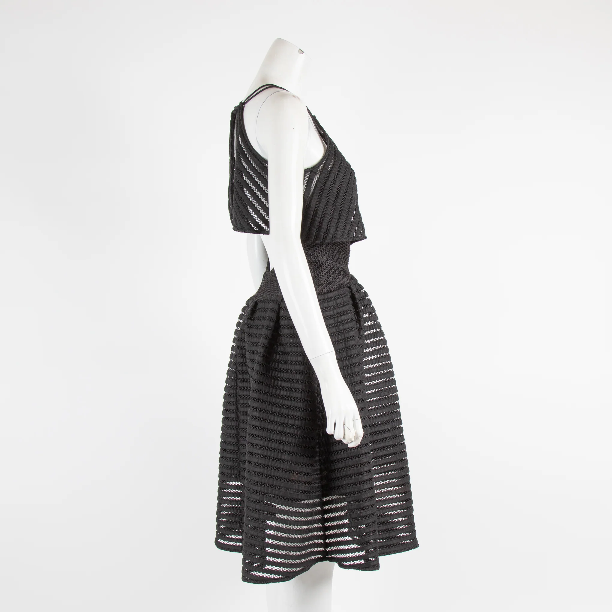 Self Portrait Black Lace Backless Dress - Image 2