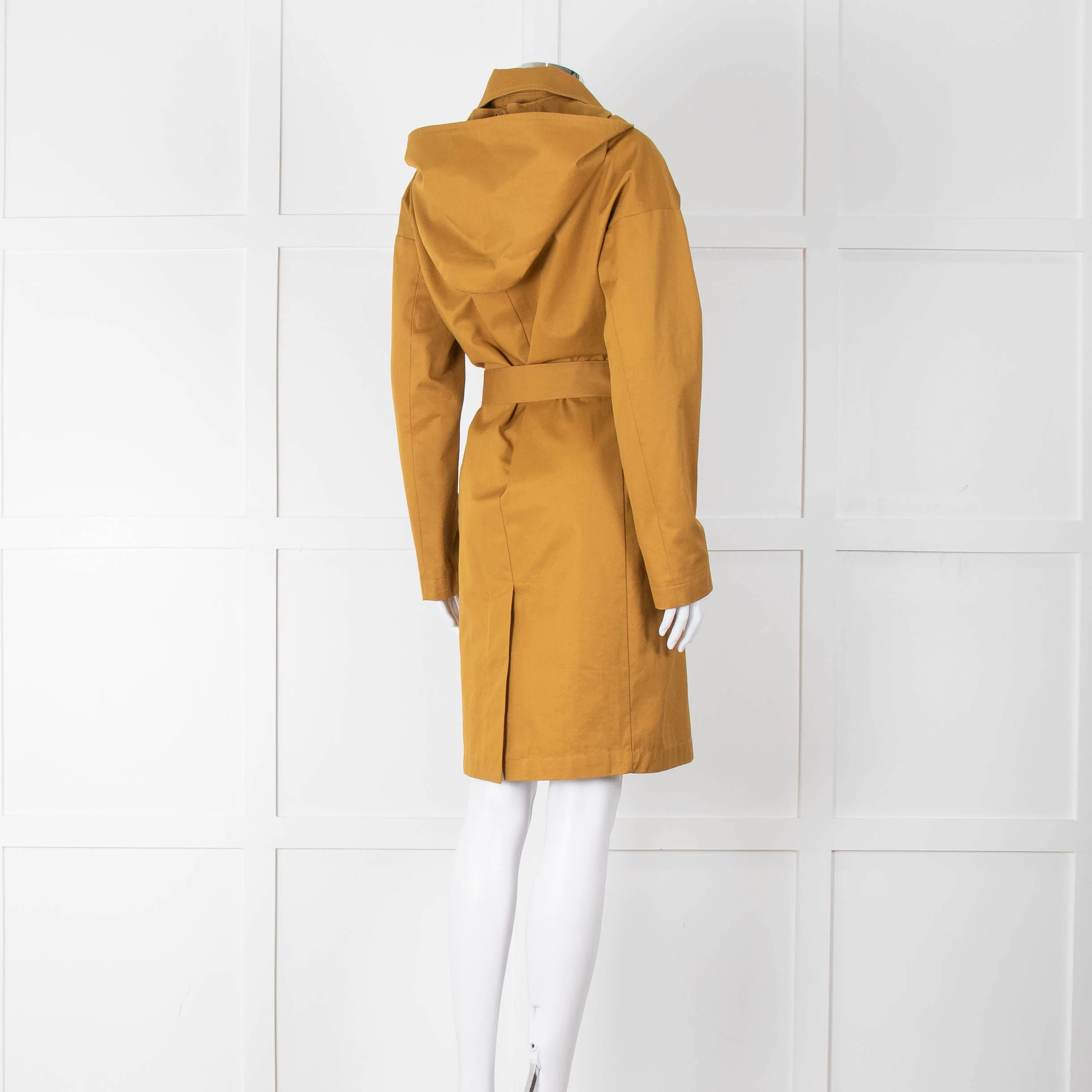 Sessun Mustard Hooded Spring Coat - Image 5