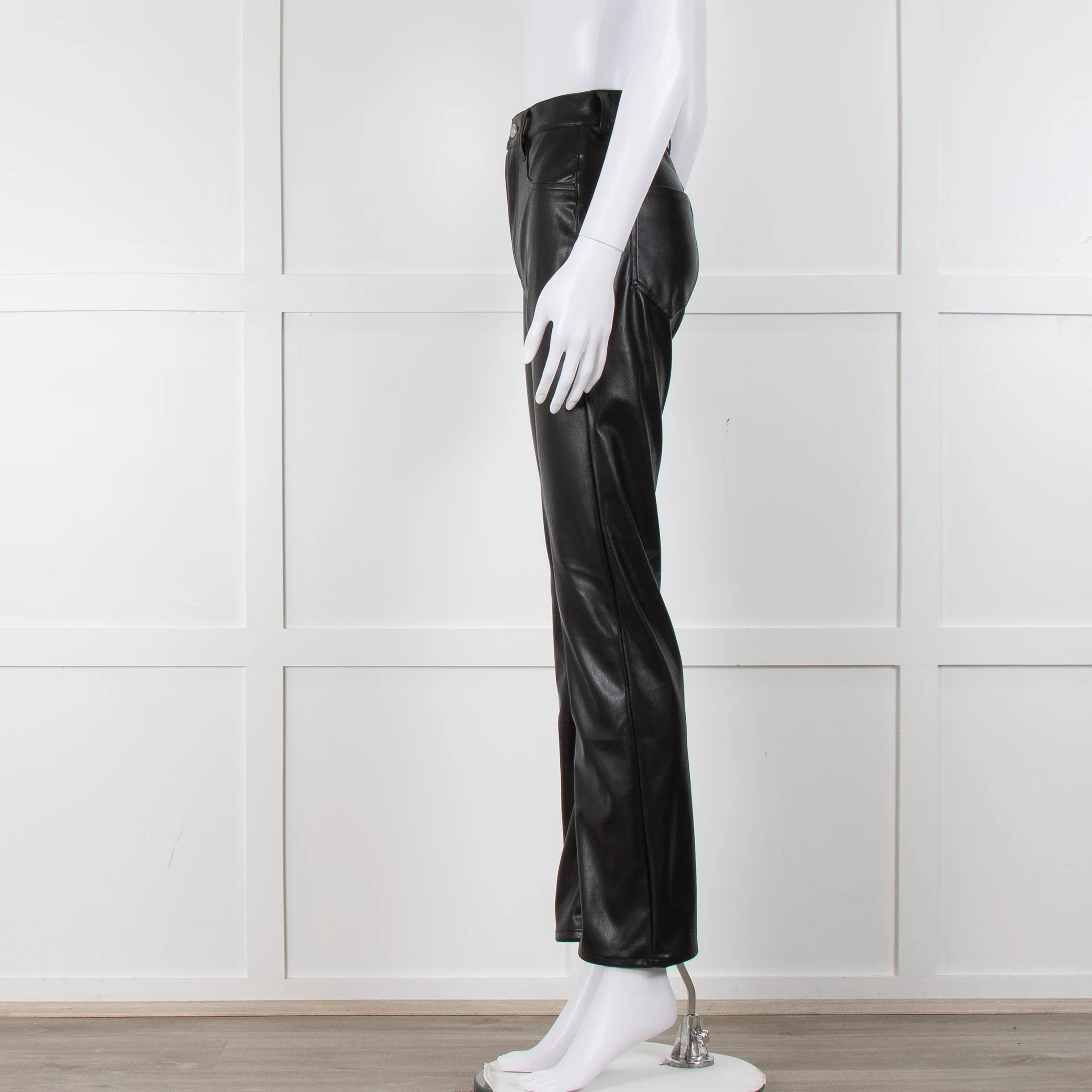 Seven For All Mankind Vegan Leather Bootleg Trousers - Image 7