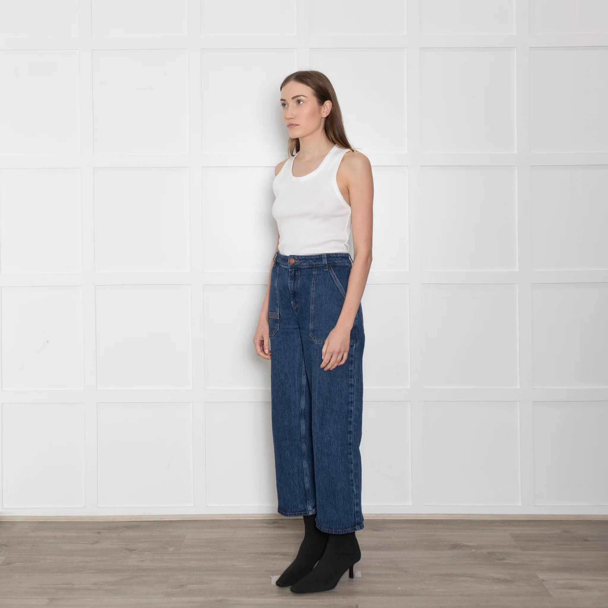 Seventy Mochi Dark Blue Carpenter Style Jeans - Image 3