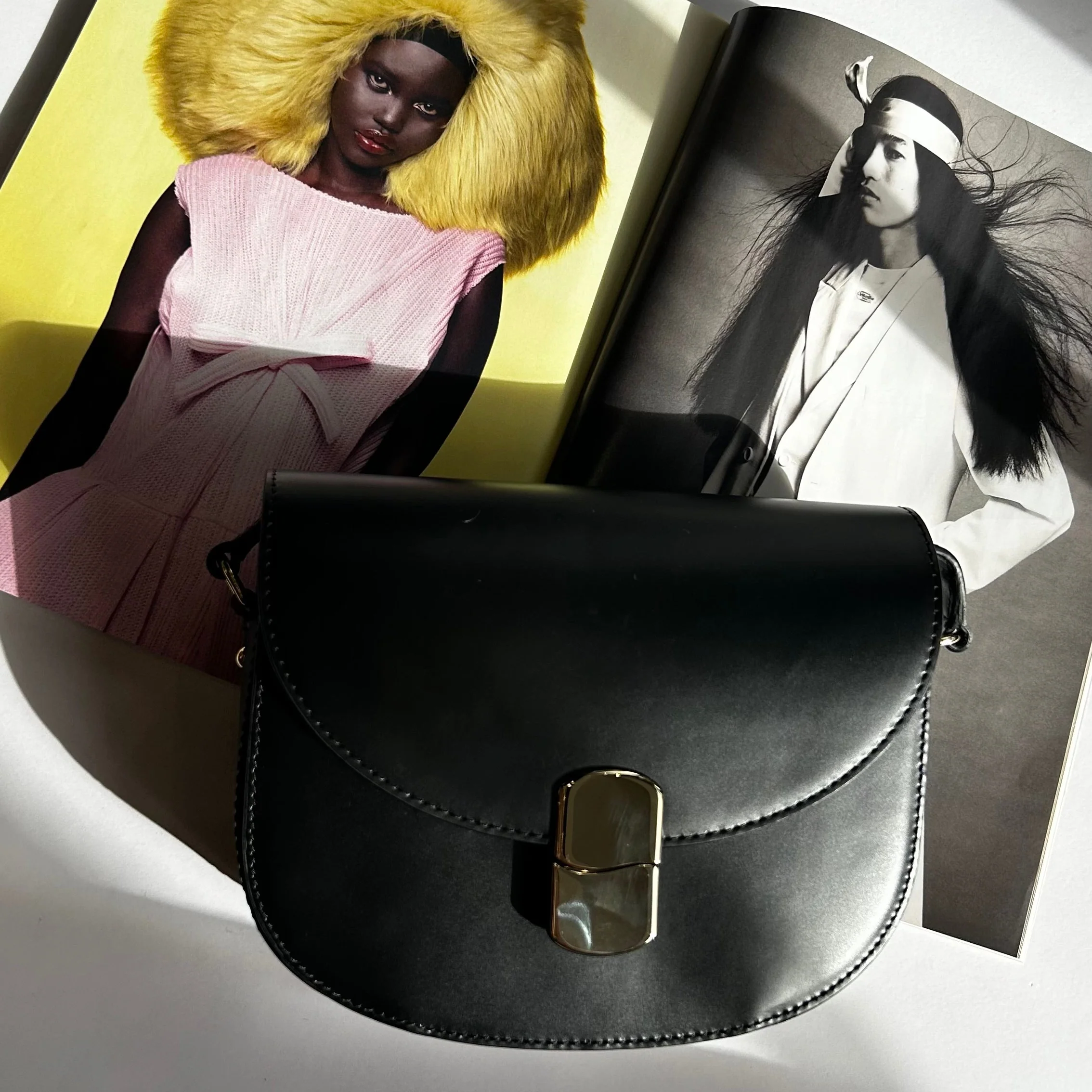 Sezane Claude Black Crossbody Handbag - Image 2