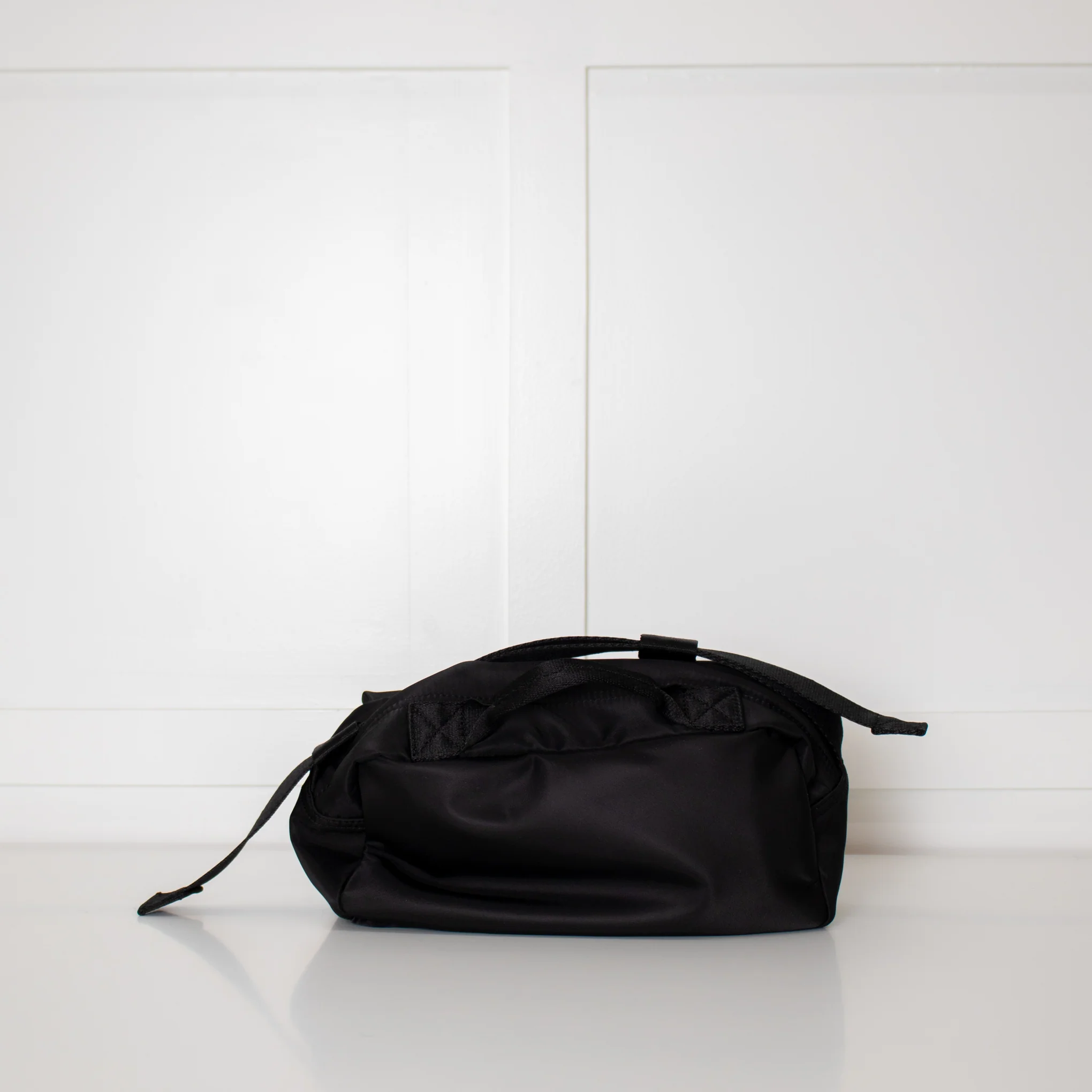 Simone Rocha Black Nylon Bag with Crystal & Pearl Buckles - Image 3
