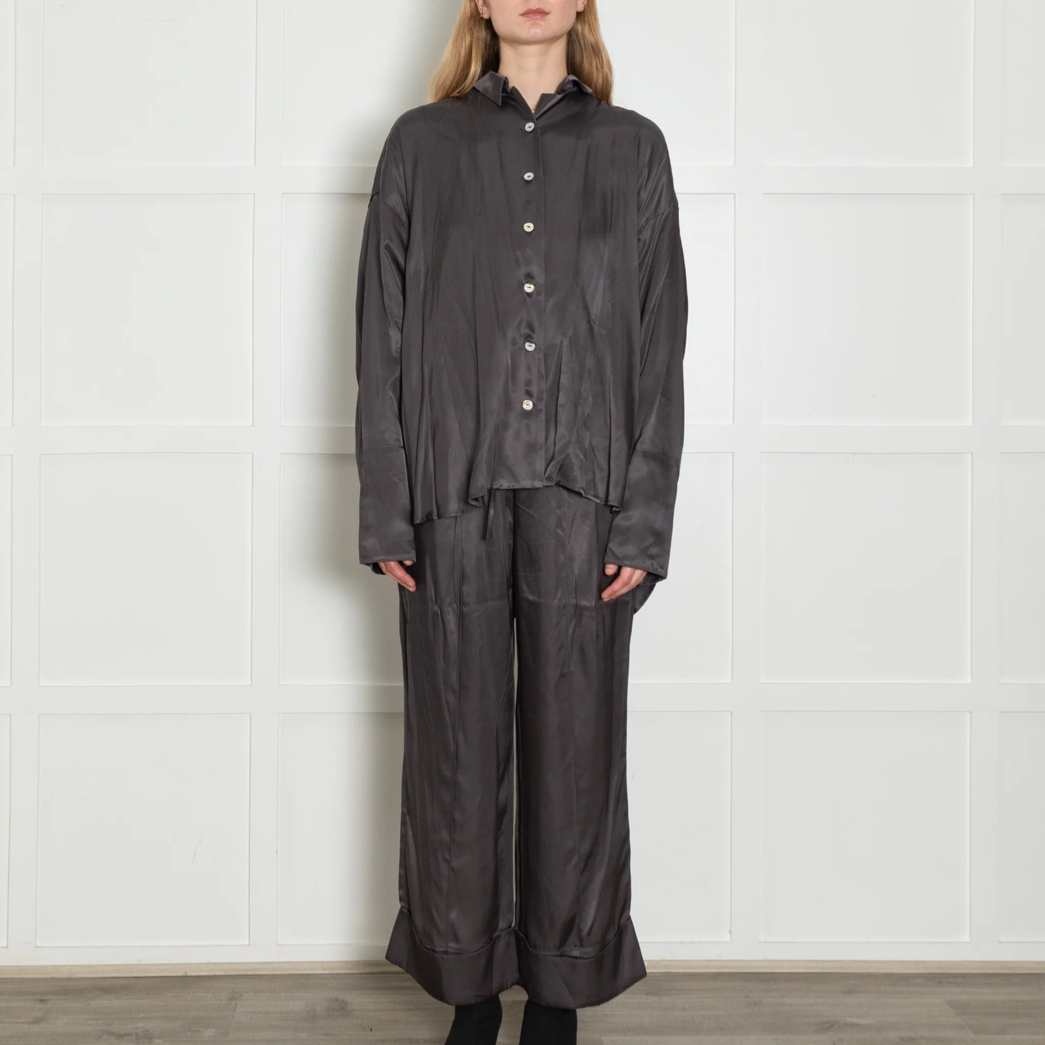 Sleeper Grey Pyjama Style Co-Ord - Image 2