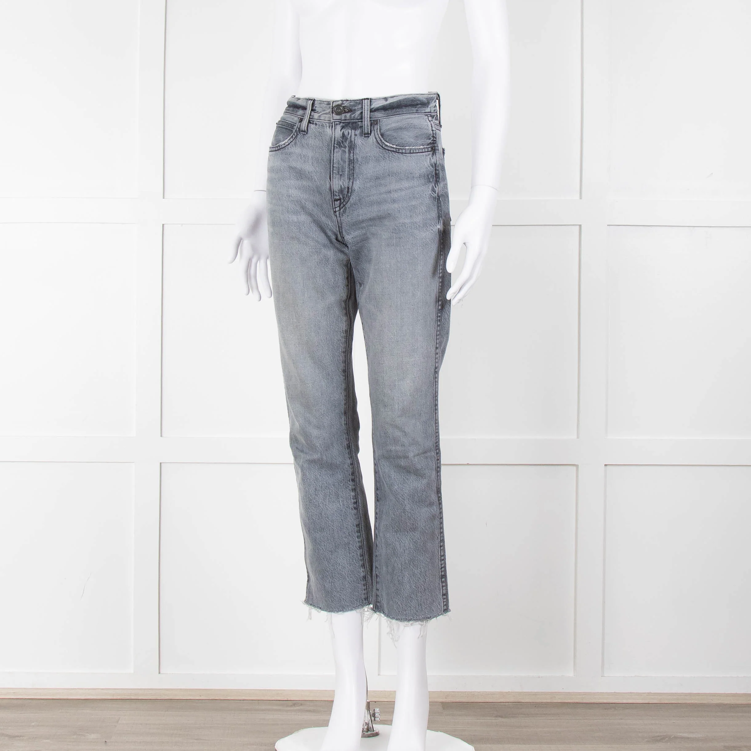Slverlake Grey Raw Hem Slim Leg Jeans - Image 8