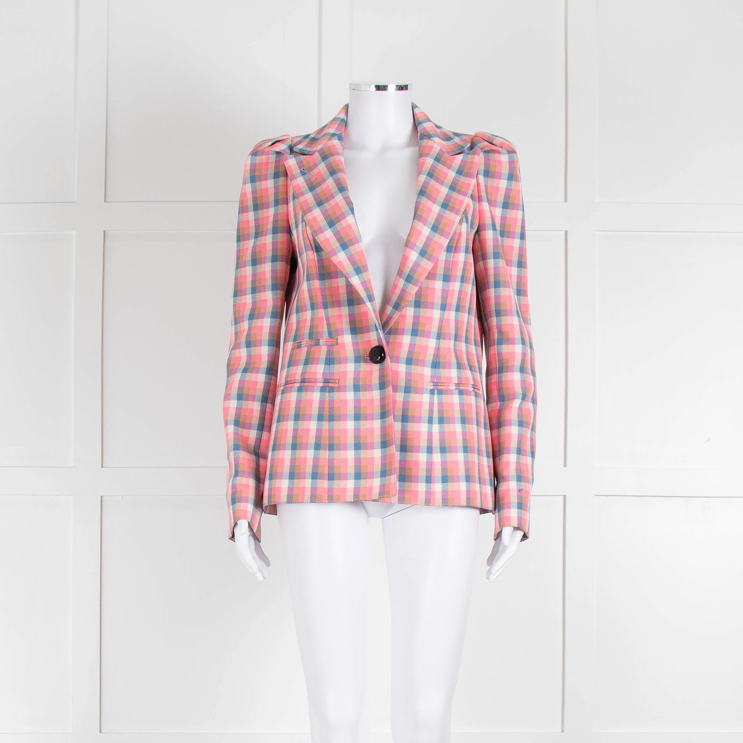 Smythe Pink Multicoloured Check Jacket
