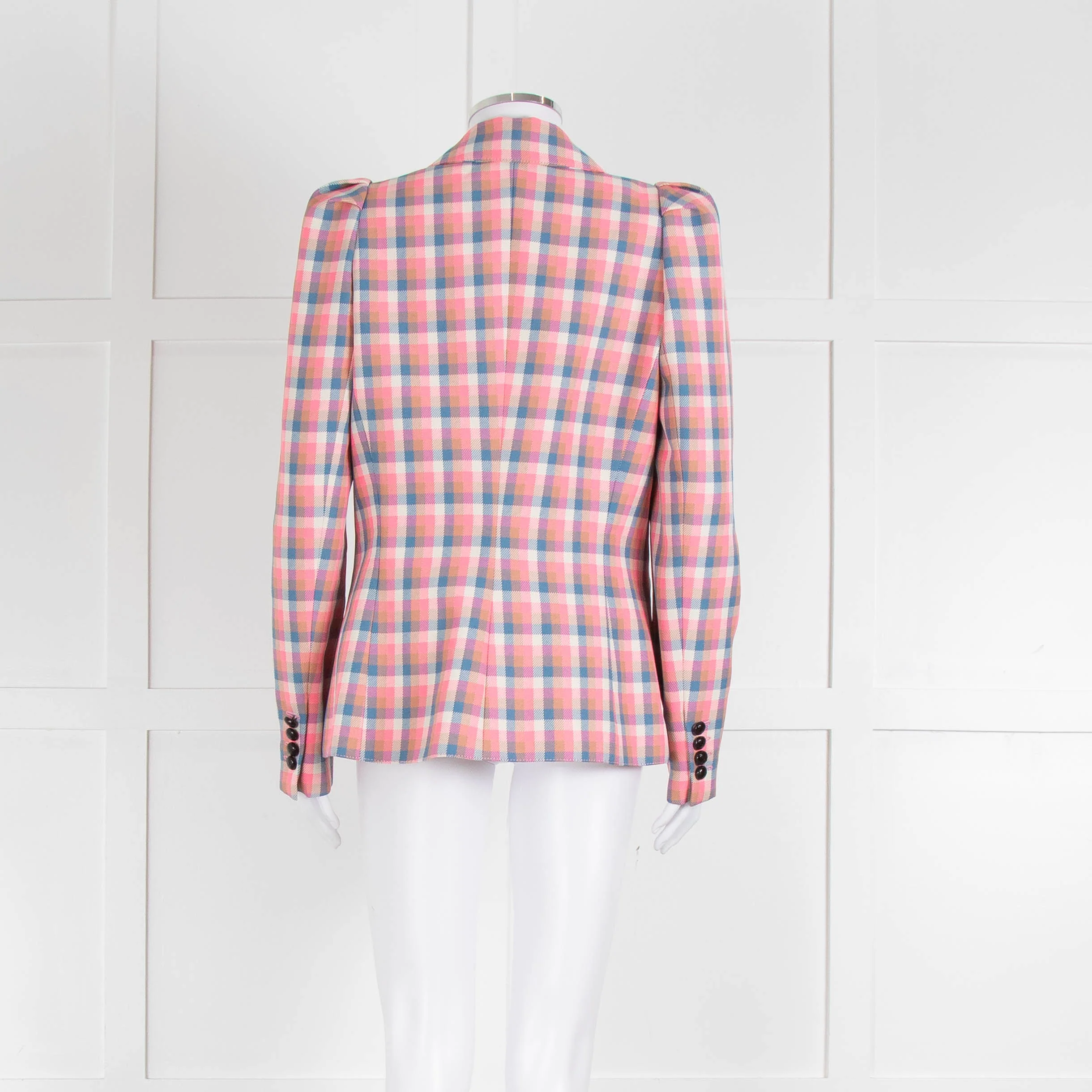 Smythe Pink Multicoloured Check Jacket - Image 5